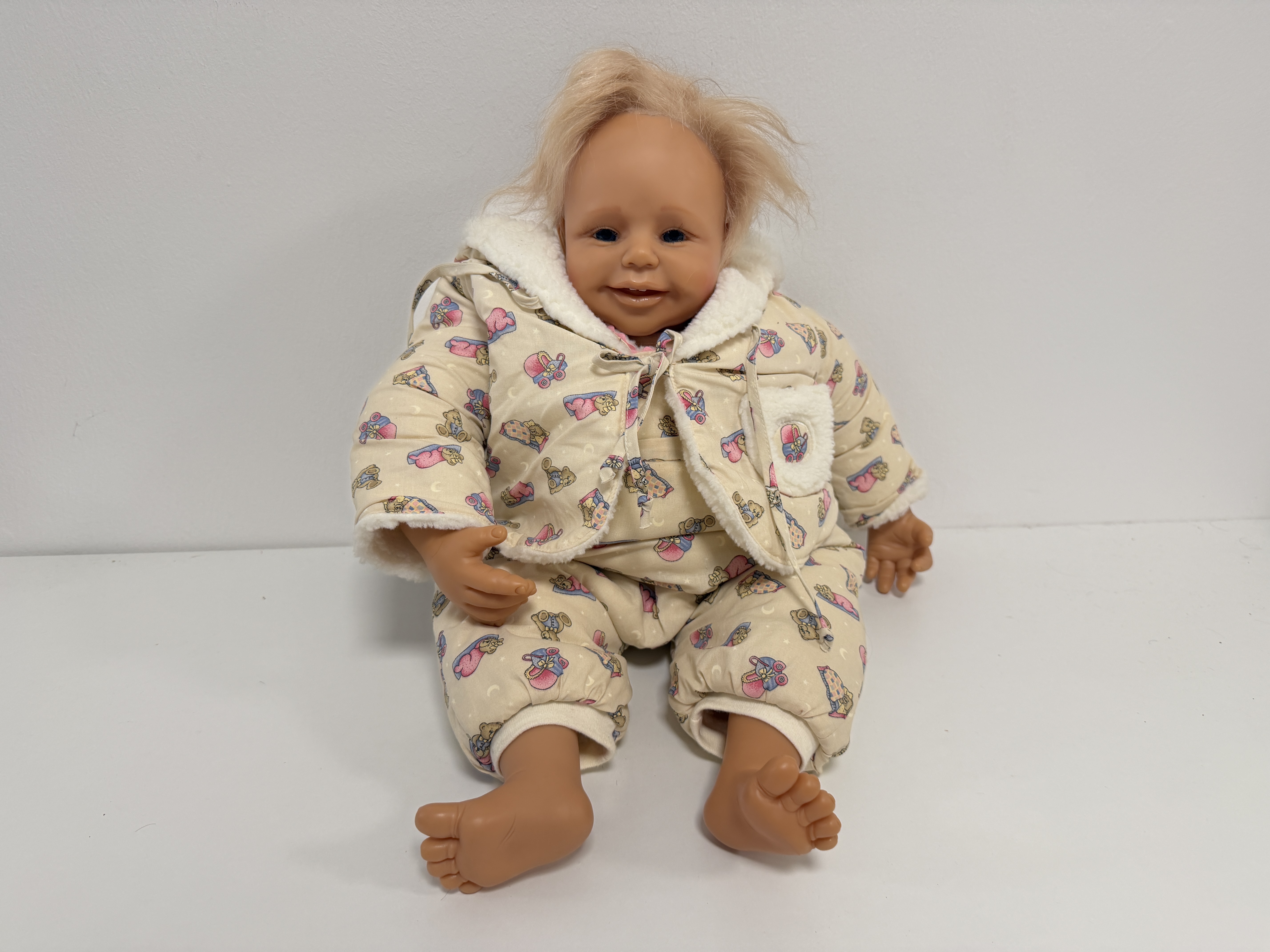 Brigitte Leman Künstlerpuppe Vinyl Puppe 62 cm. Top Zustand 