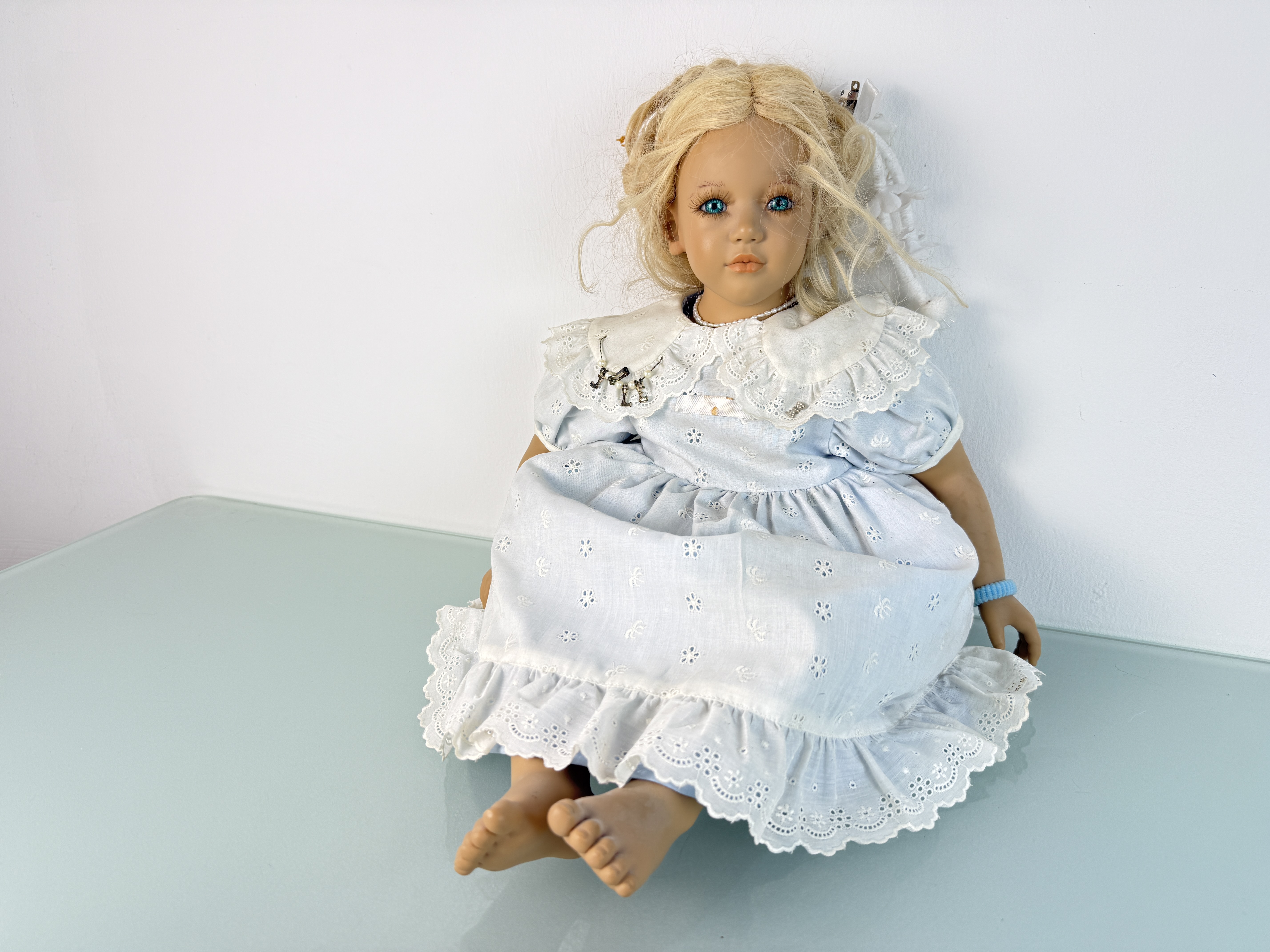 Künstlerpuppe Annette Himstedt Puppe Jule 66 cm. Top Zustand   