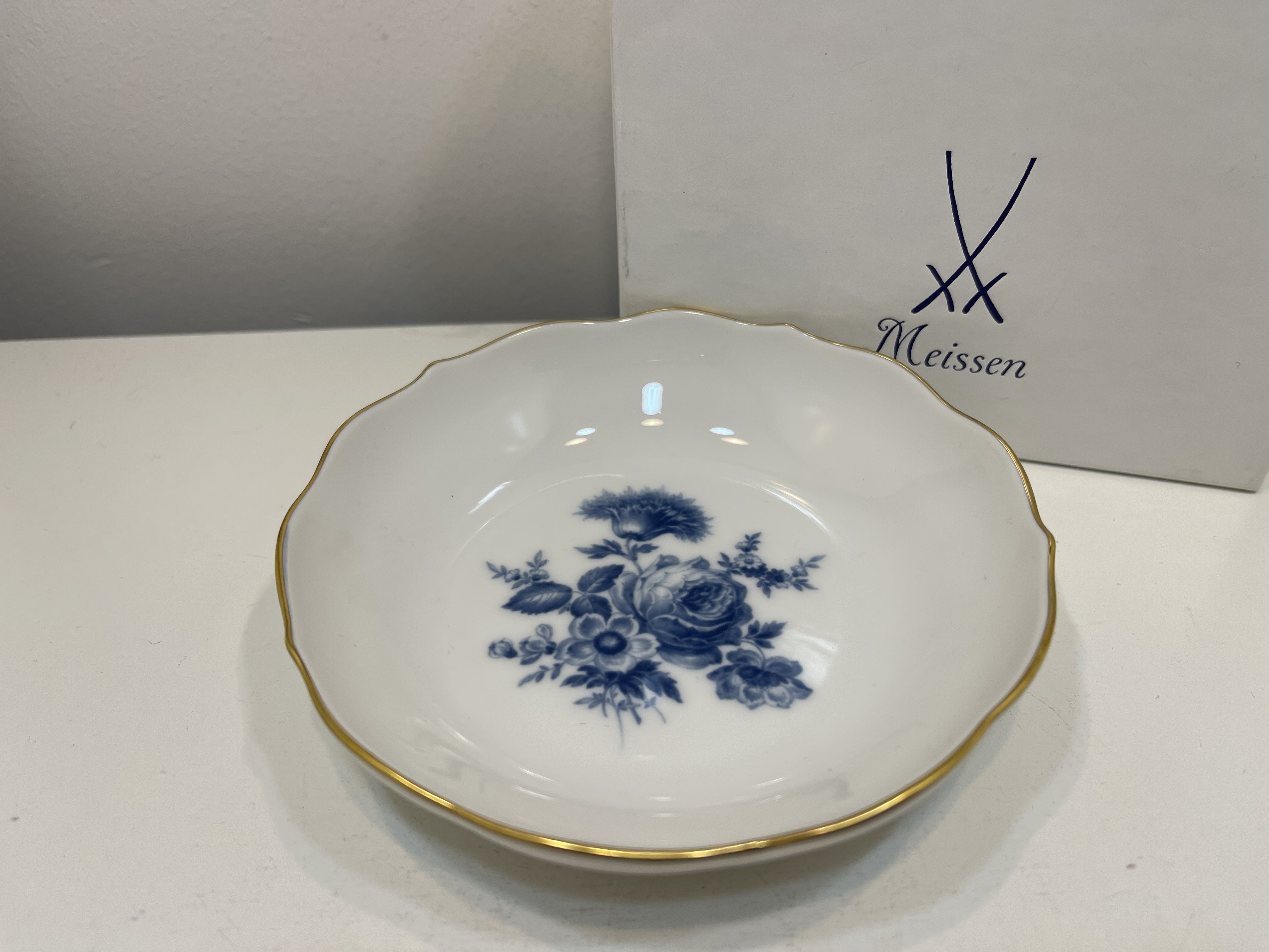Meissen Schale 8 cm Ø + OVP.  1 Wahl  Top Zustand  