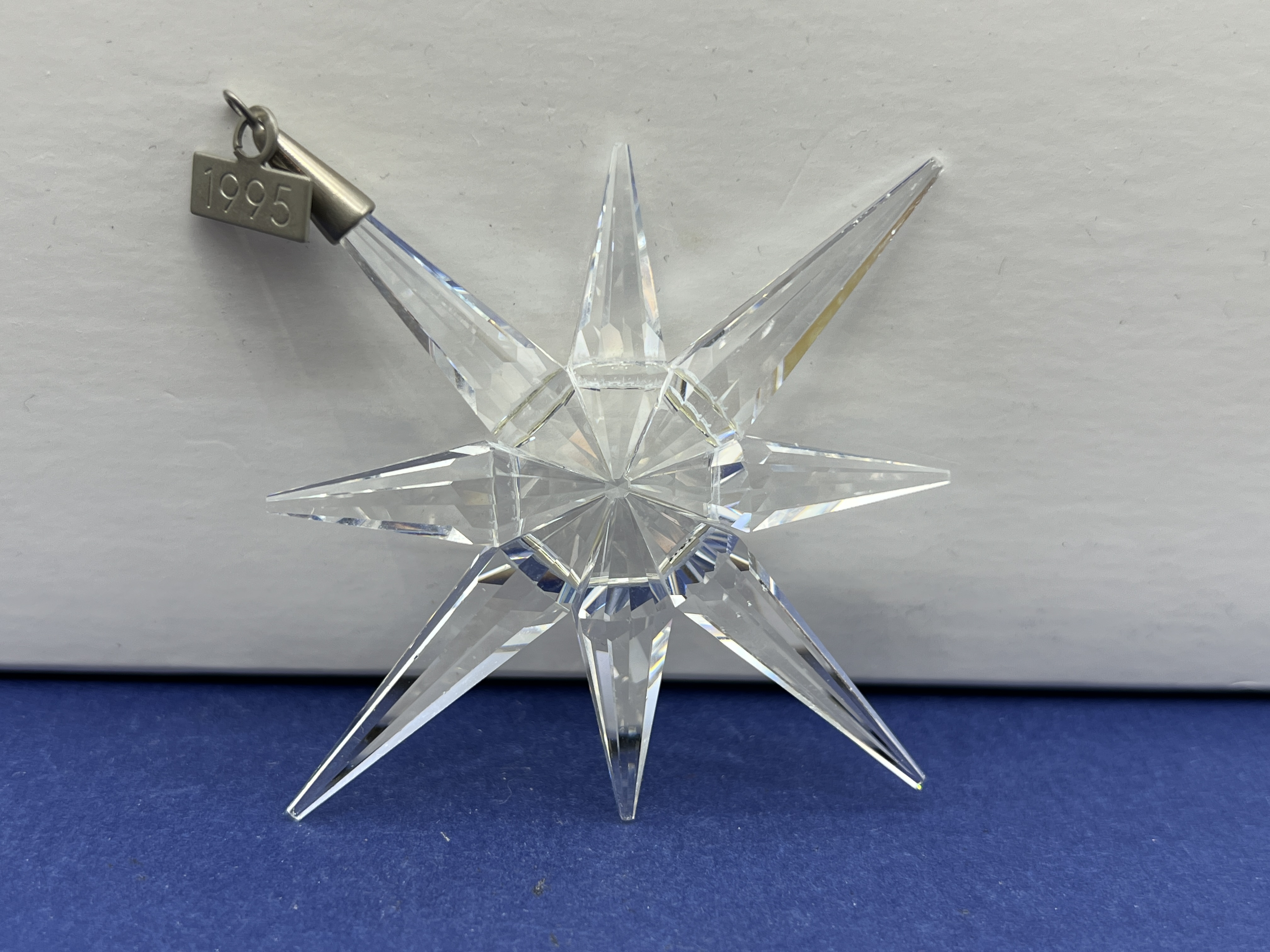 Swarovski Figur 191637 Weihnachtsstern 1995 Groß 8 cm. - Top Zustand   Swarovski Figur 191637 Weihnachtsstern 1995 Groß 8 cm. - Top Zustand