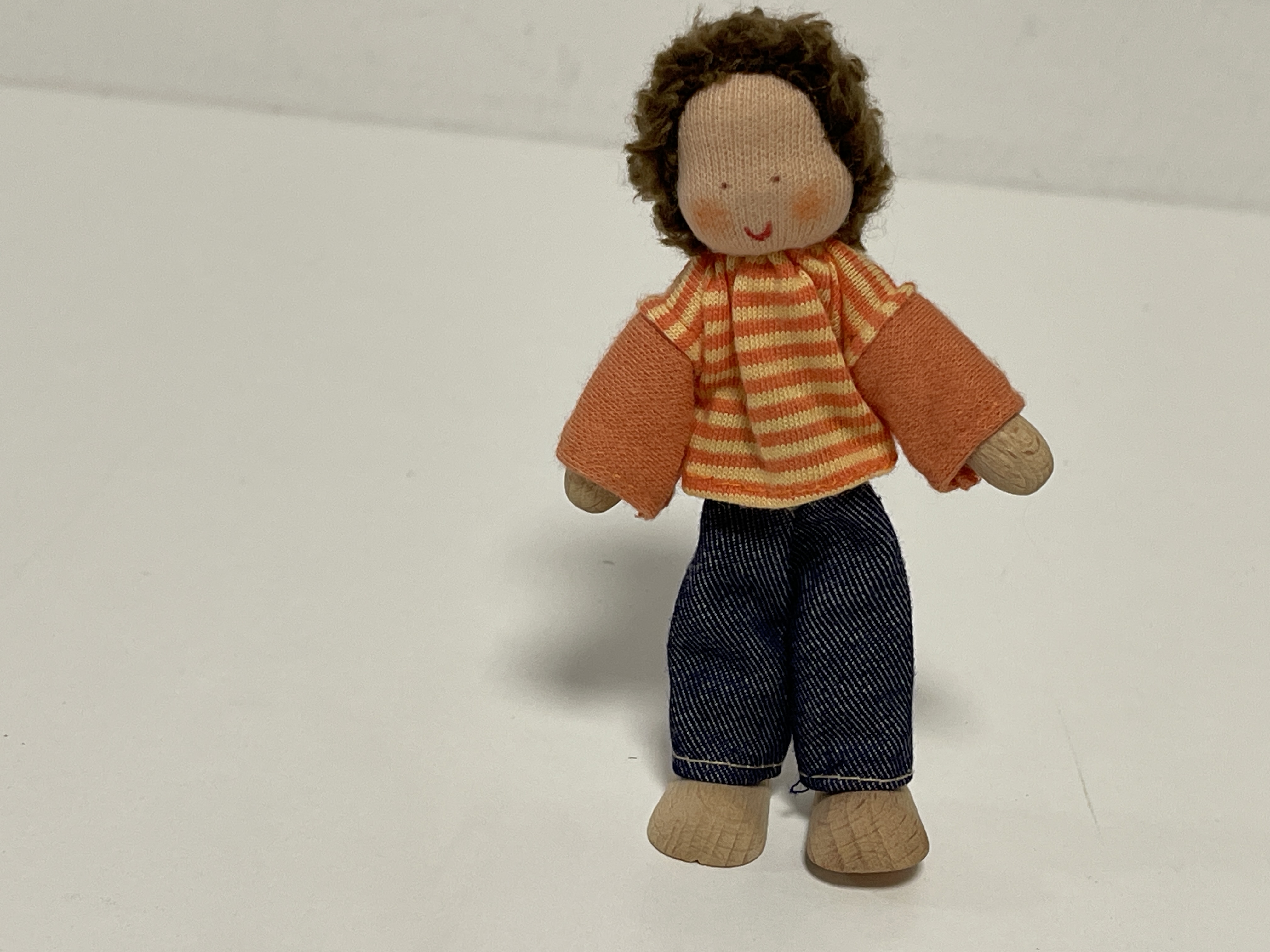 Käthe Kruse Holz Puppe / Figur 11 cm. Top Zustand   