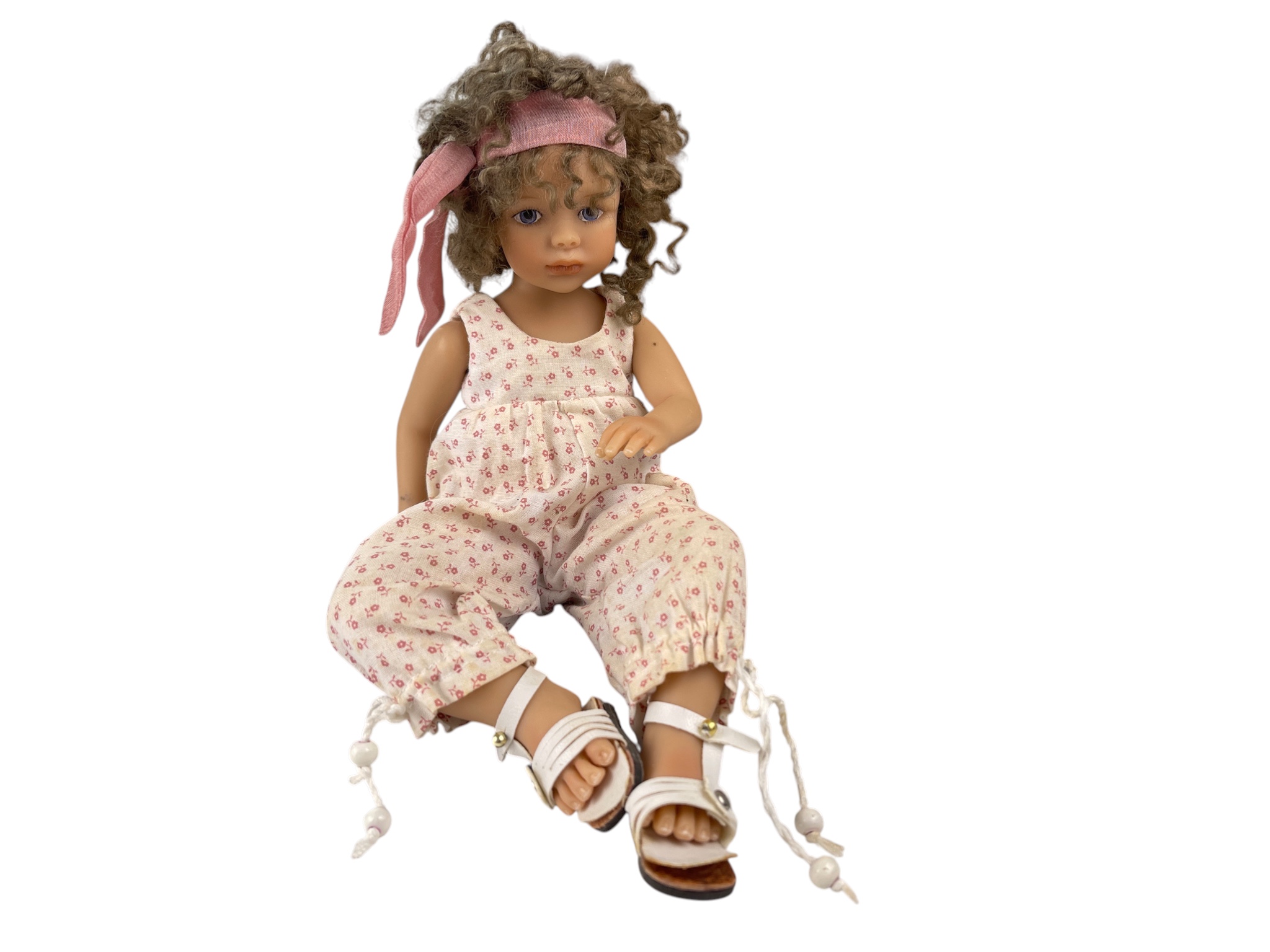 Künstlerpuppe Eva Danker Puppe Resin 24 cm - Top Zustand  siehe Fotos 