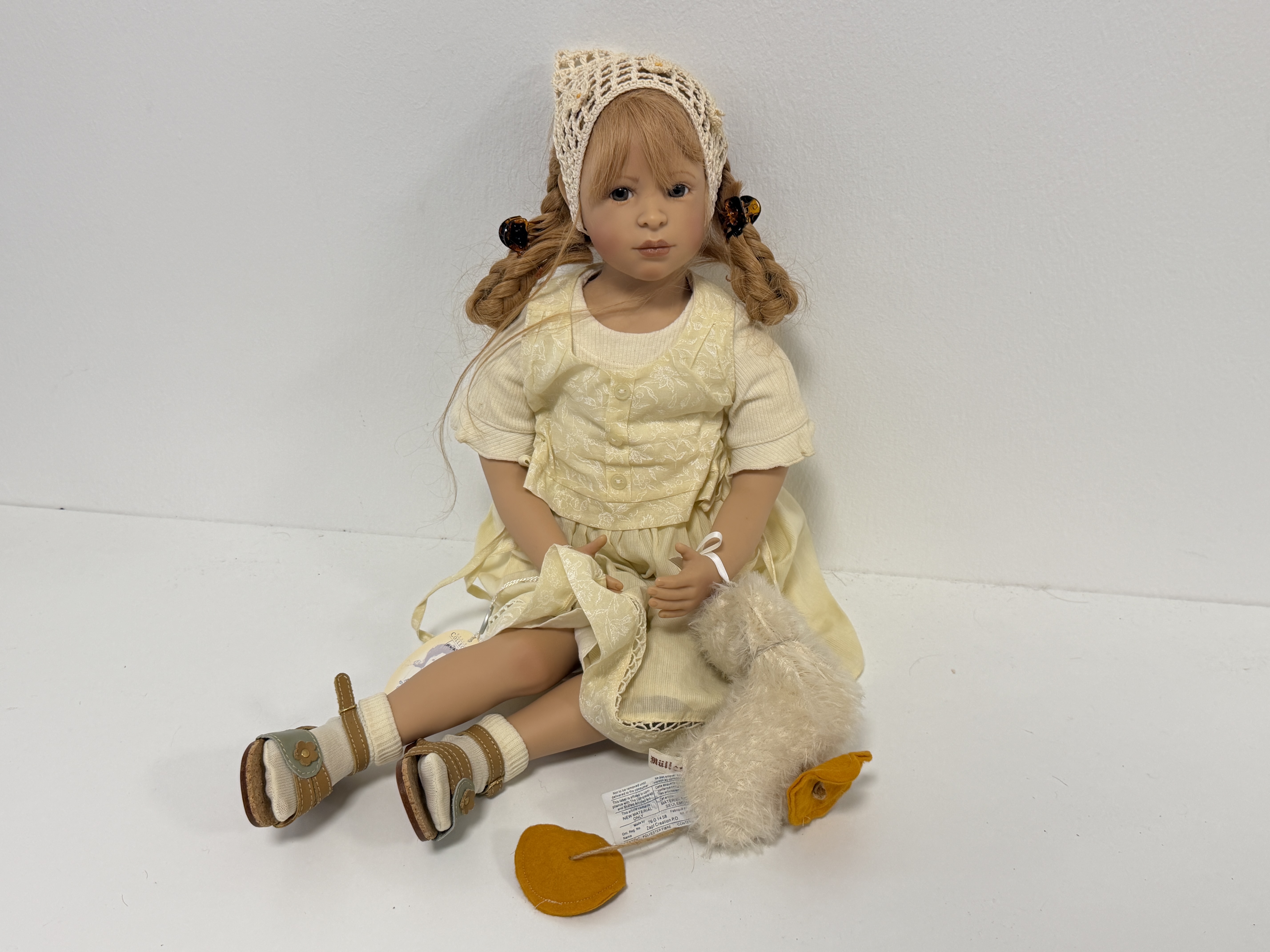 Heidi Plusczok Künstlerpuppe Vinyl Puppe 63 cm. Top Zustand