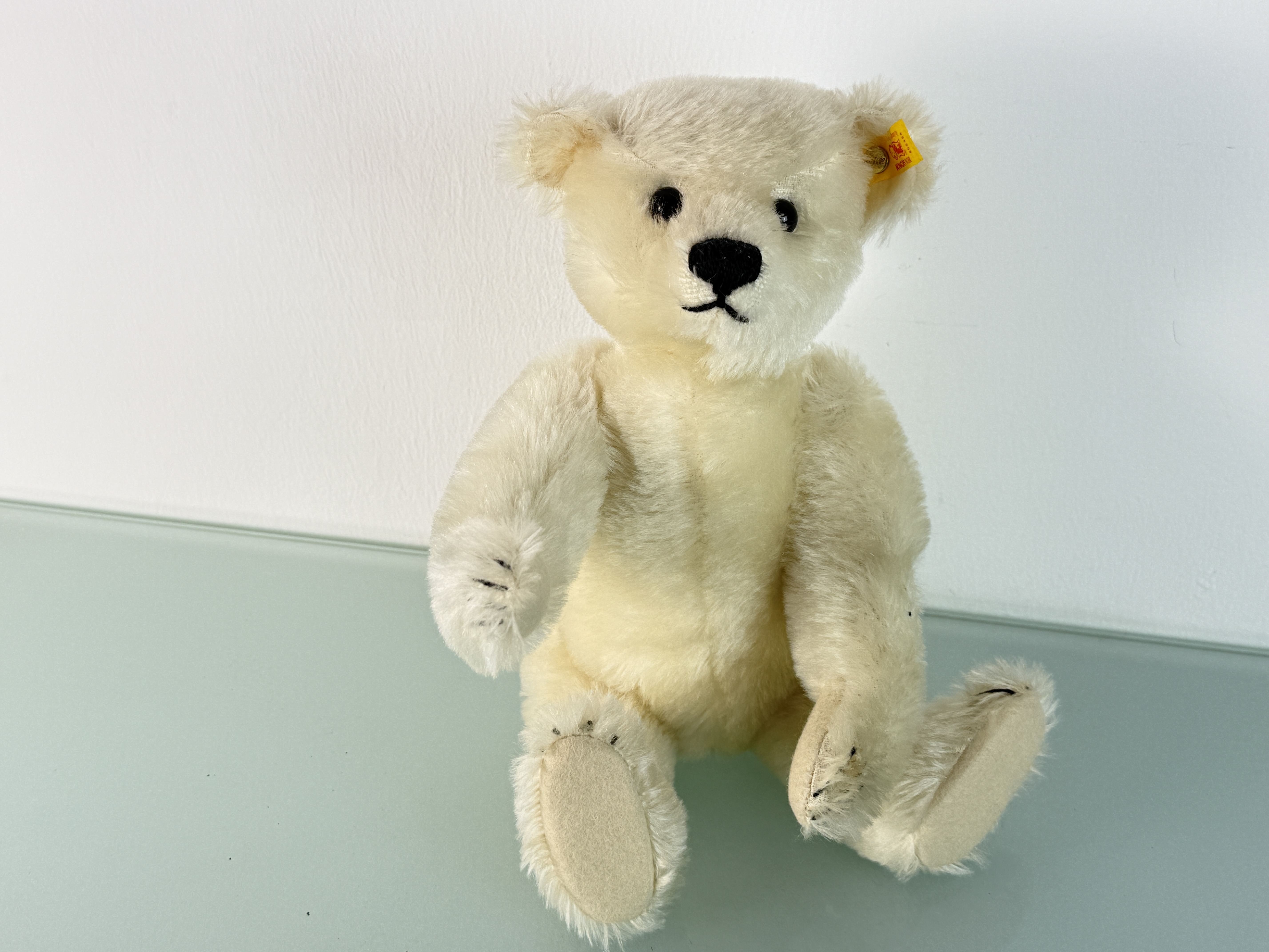 Steiff Tier Teddy Bär 655494 Weiß 38 cm Top Zustand. 