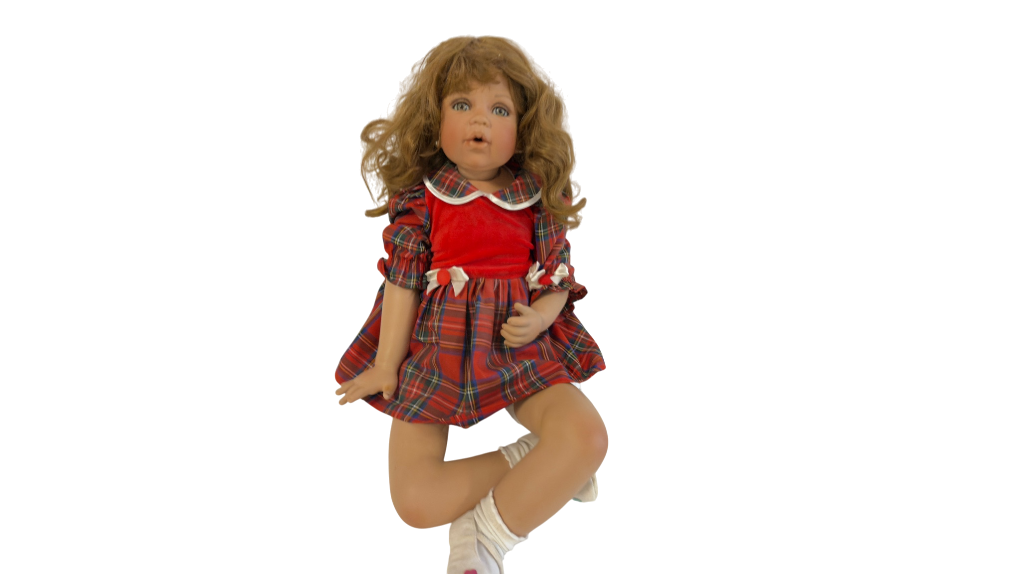 Künstlerpuppe Puppe Monika Levenig Porzellan Puppe 65 cm. Zustand siehe Fotos 