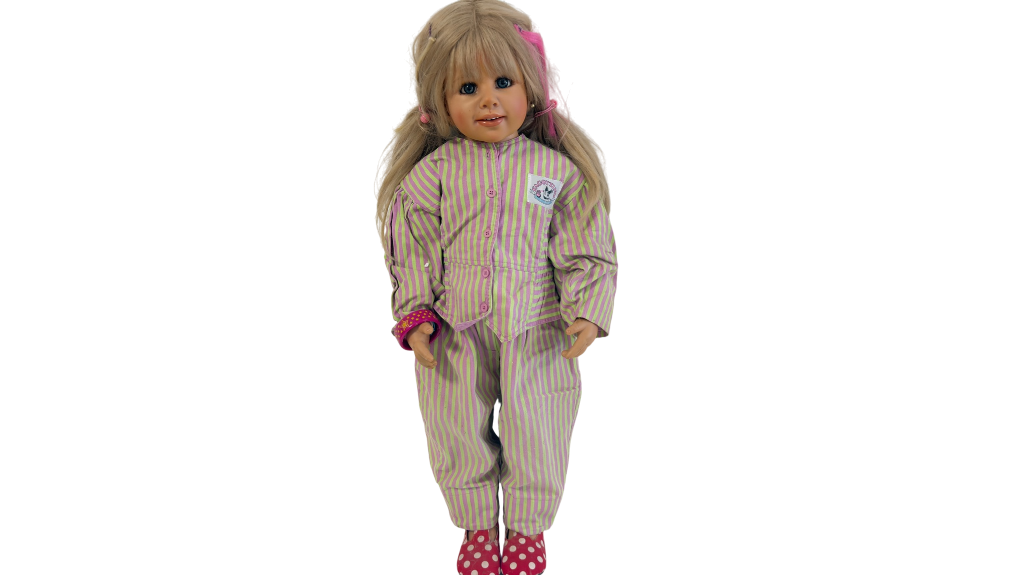 Künstlerpuppe Puppe Monika Peter Leicht Vinyl Puppe 88 cm Guter Zustand siehe Fotos 