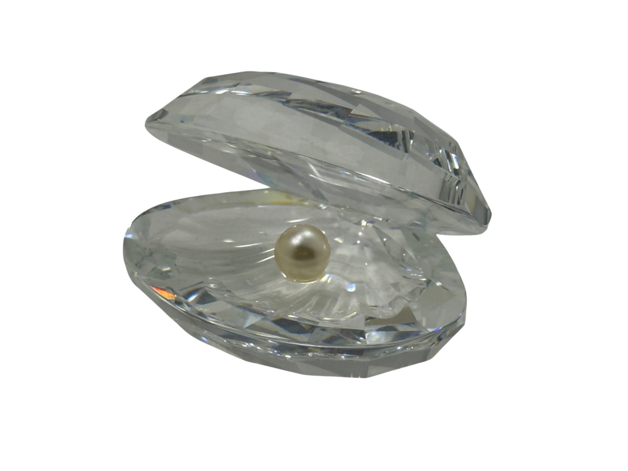 Swarovski Figur Kristall 014389 Große Muschel mit Perle 6,5 cm. Top Zustand