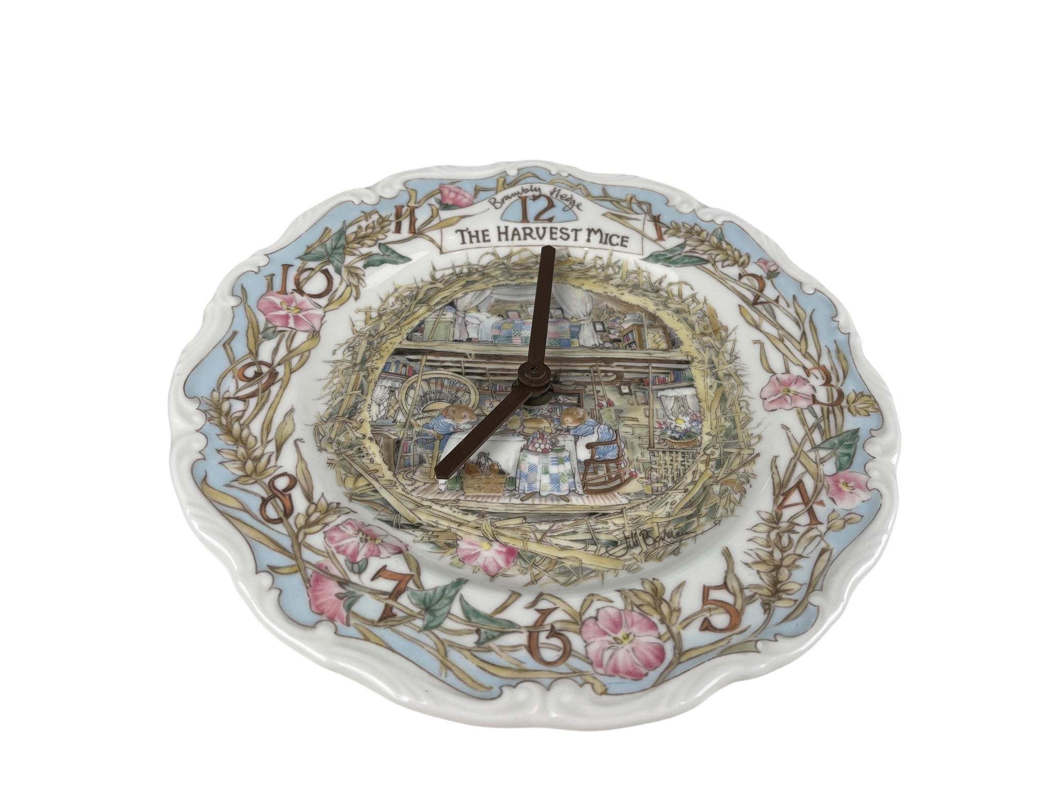 Royal Doulton Porzellan Teller Wanduhr 22 cm - 1 Wahl. Top Zustand    