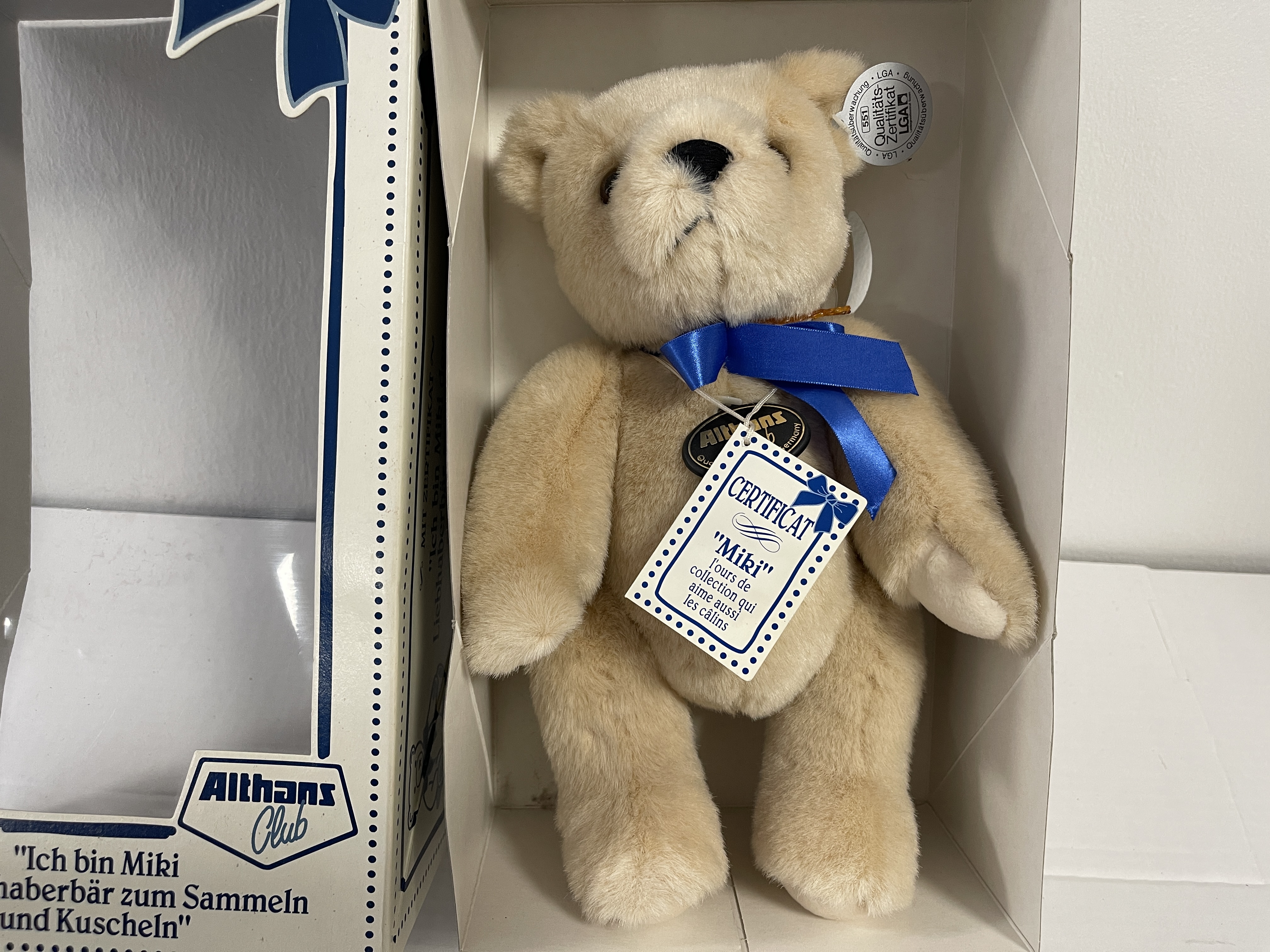 Althans Bär Künstlerbär Teddy Bär 32 cm. Top Zustand.  