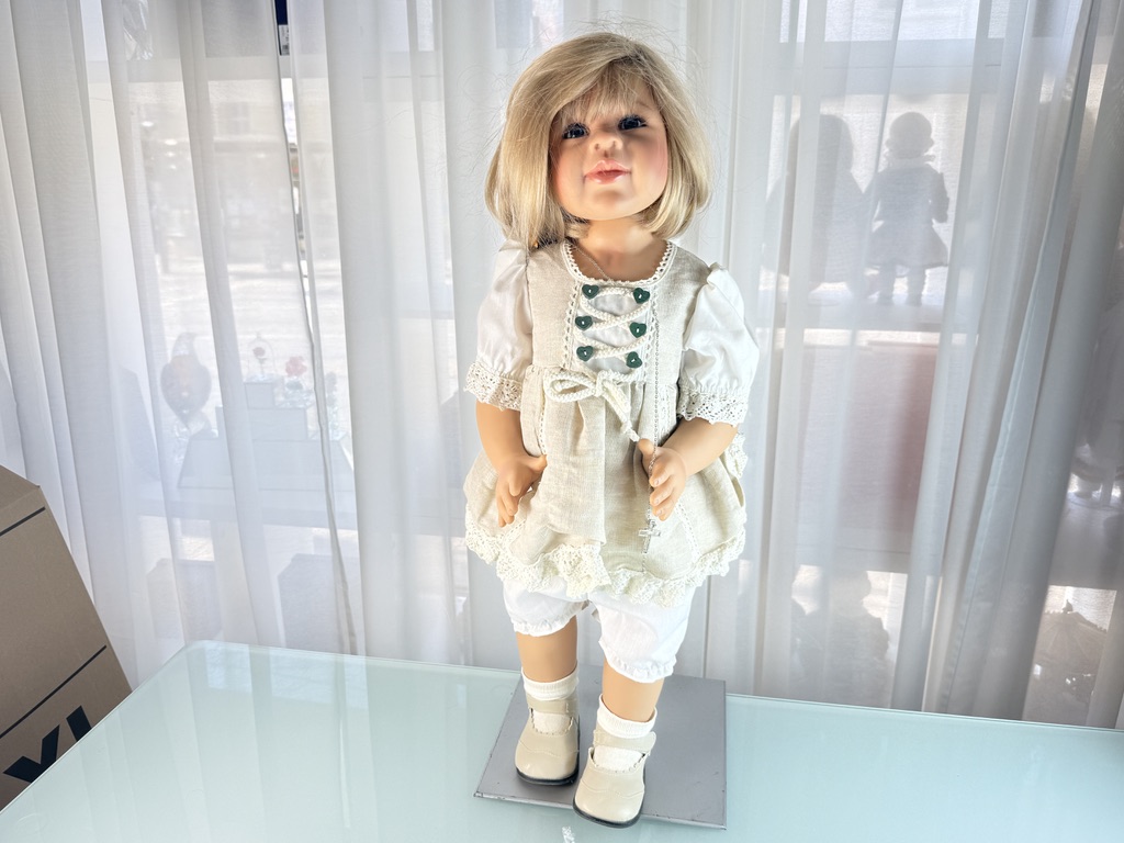 Monika Levenig Künstlerpuppe Vinyl Puppe 70 cm. Top Zustand    