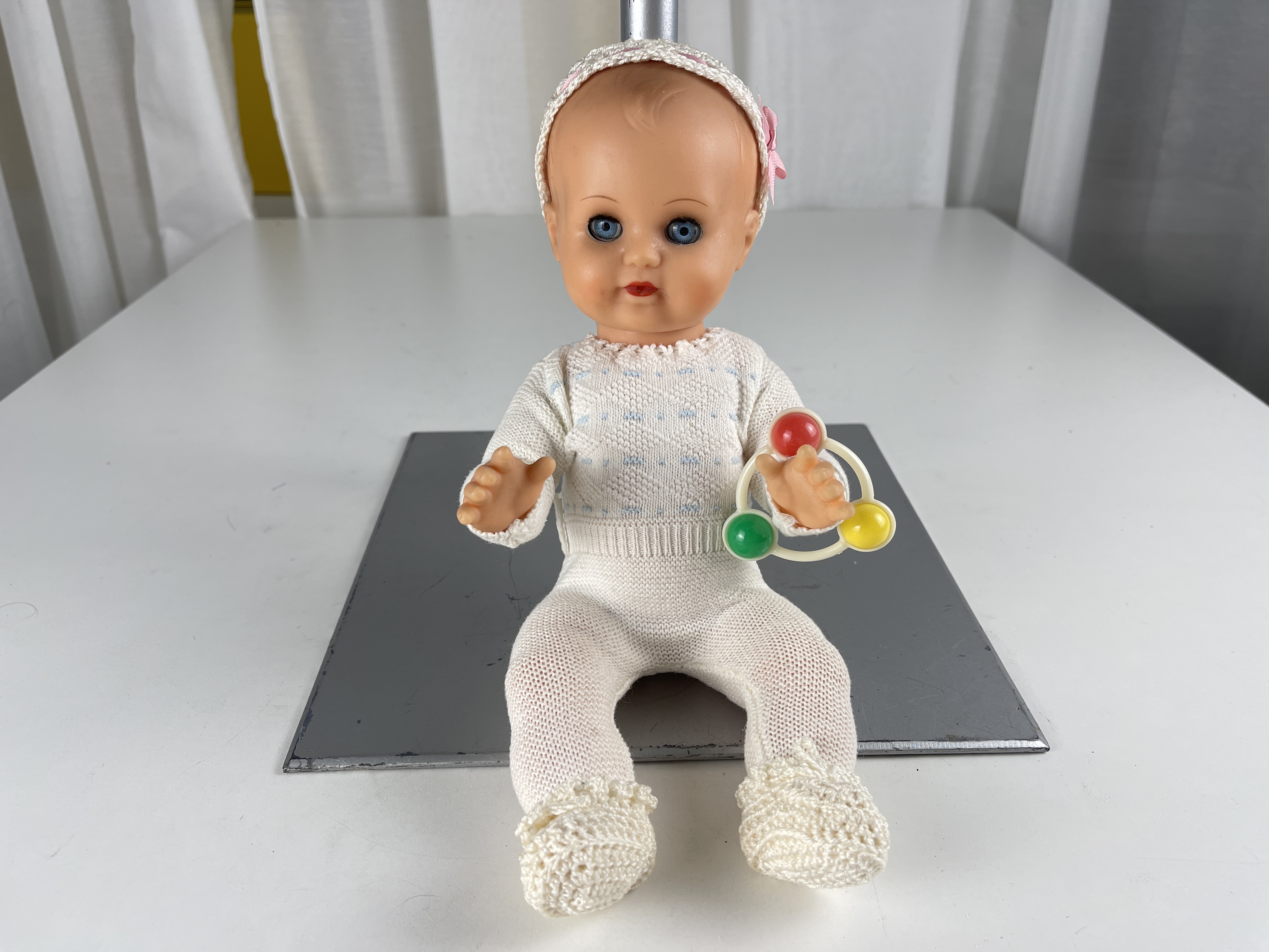 Schildkrötpuppe Puppe  Gummi Puppe 28 cm. Zustand siehe Fotos  