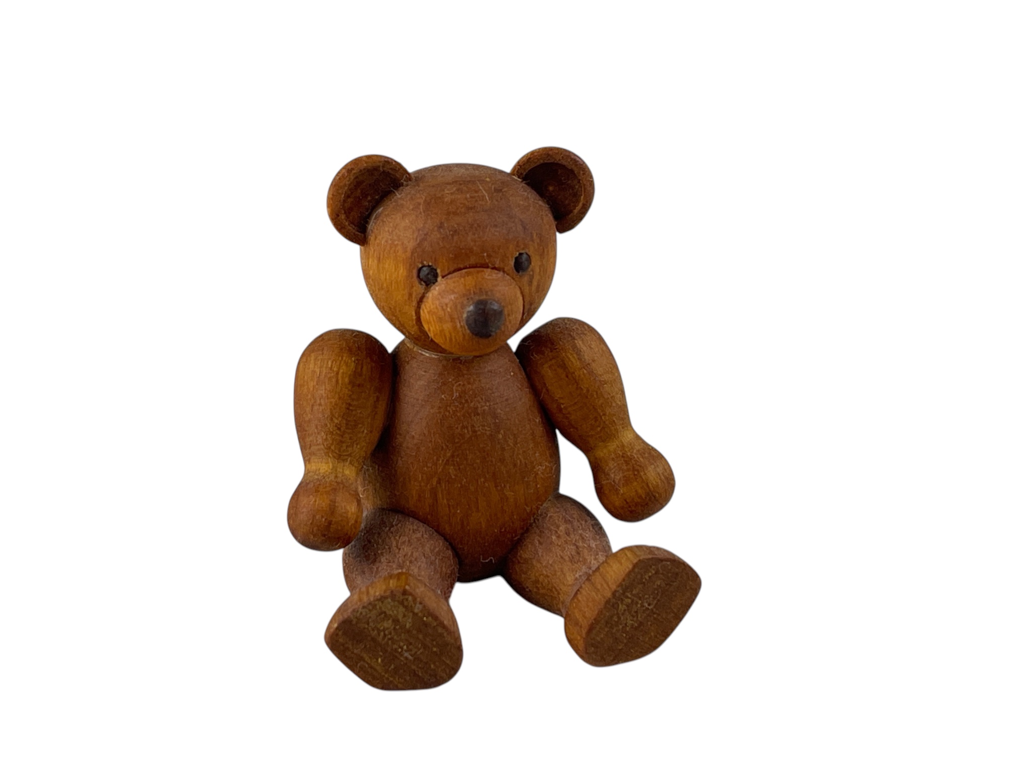 Erzgebirge Seiffener Figur Teddybär 4,5 cm. Top Zustand 