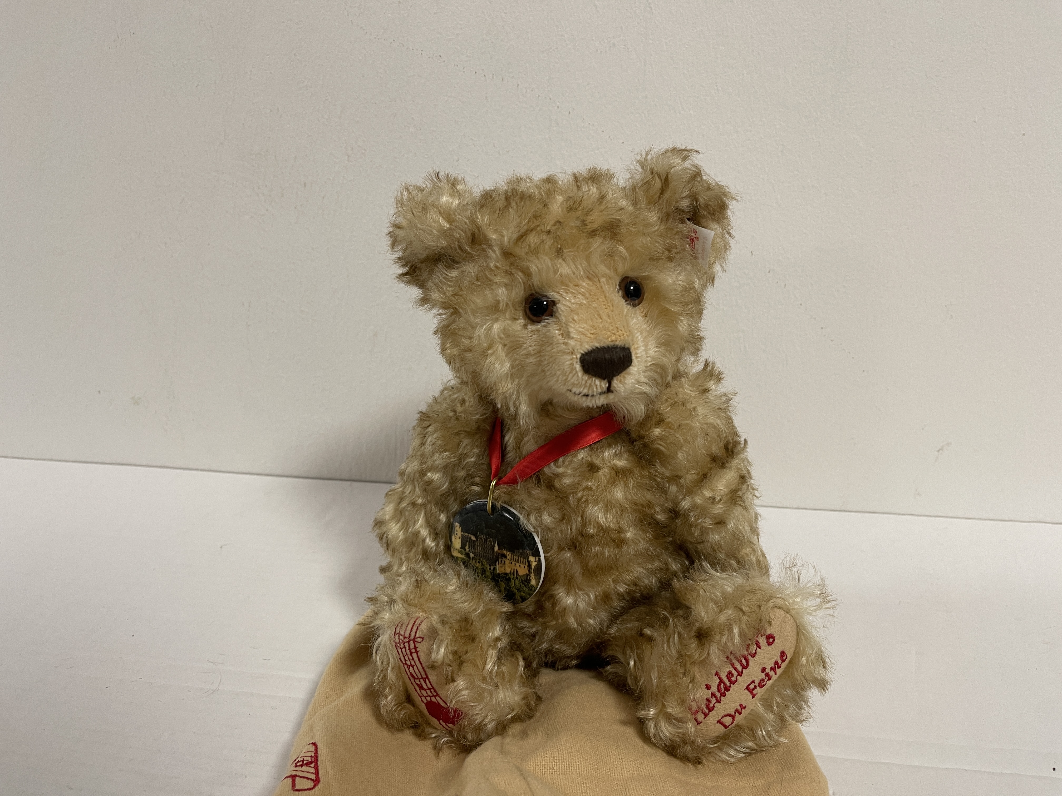 Steiff Tier Teddy 670602 Heidelberg Bär 30 cm + Beutel. - Top Zustand  