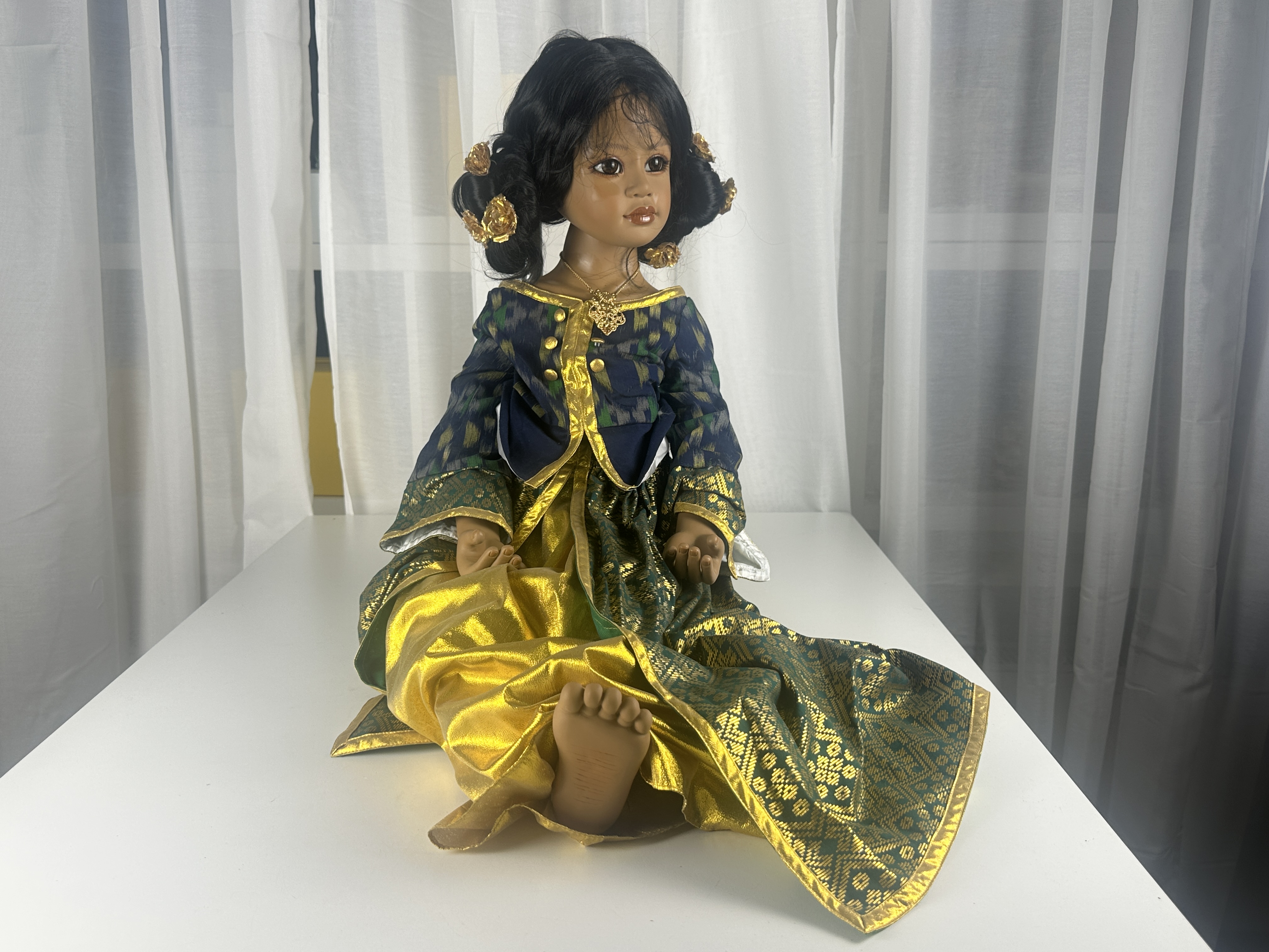 Dwi Saptono Künstlerpuppe Vinyl Puppe 74 cm. Zustand Verschmutzt