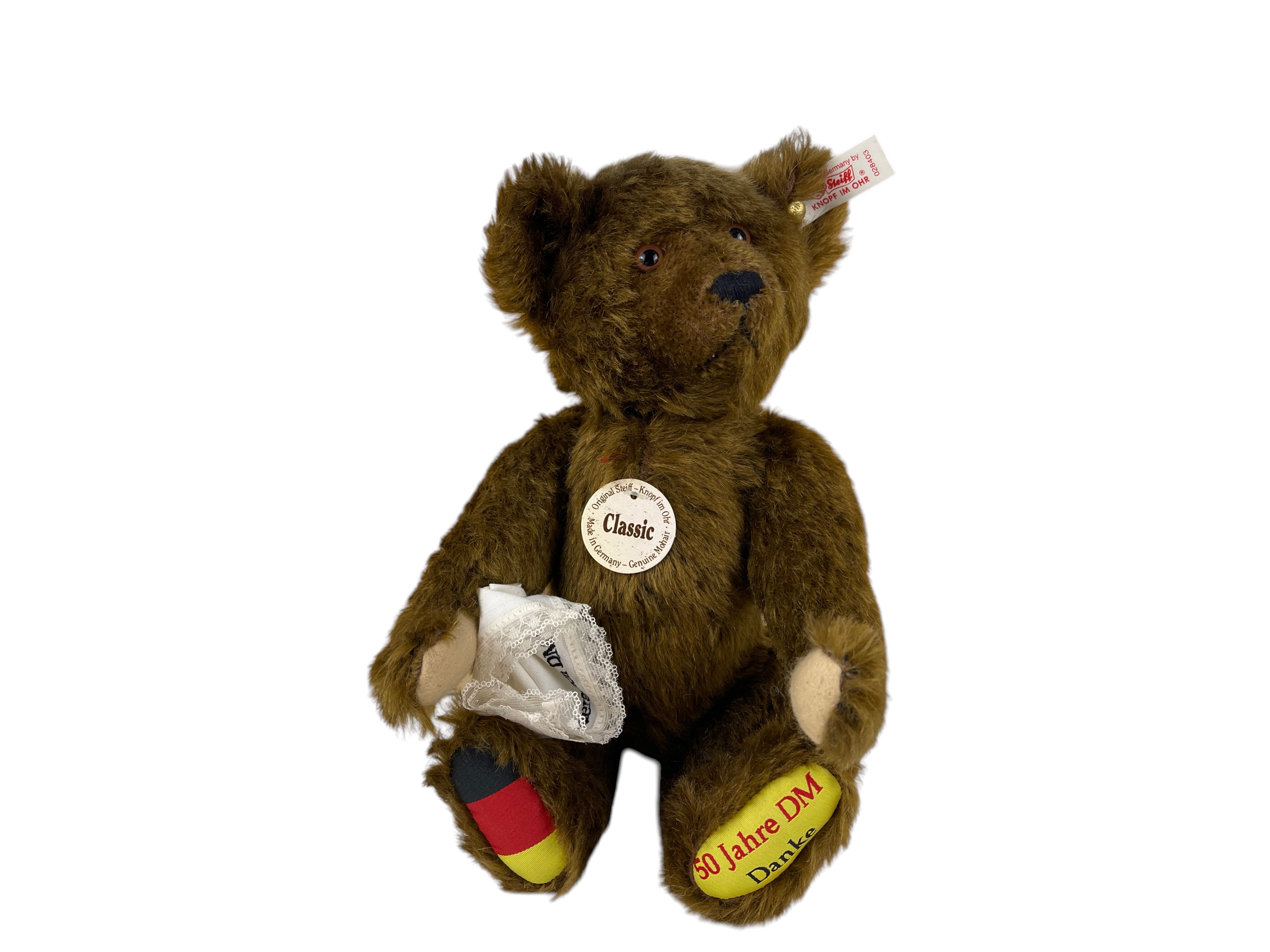  Steiff Tier 028403 DM Abschieds-Bär Teddy 28 cm. - Top Zustand 