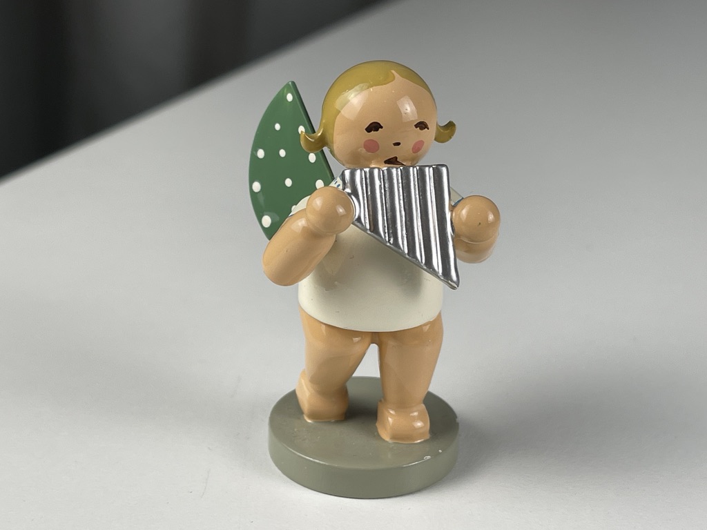 Erzgebirge Wendt und Kühn Figur Engel 6 cm. Zustand siehe Fotos    