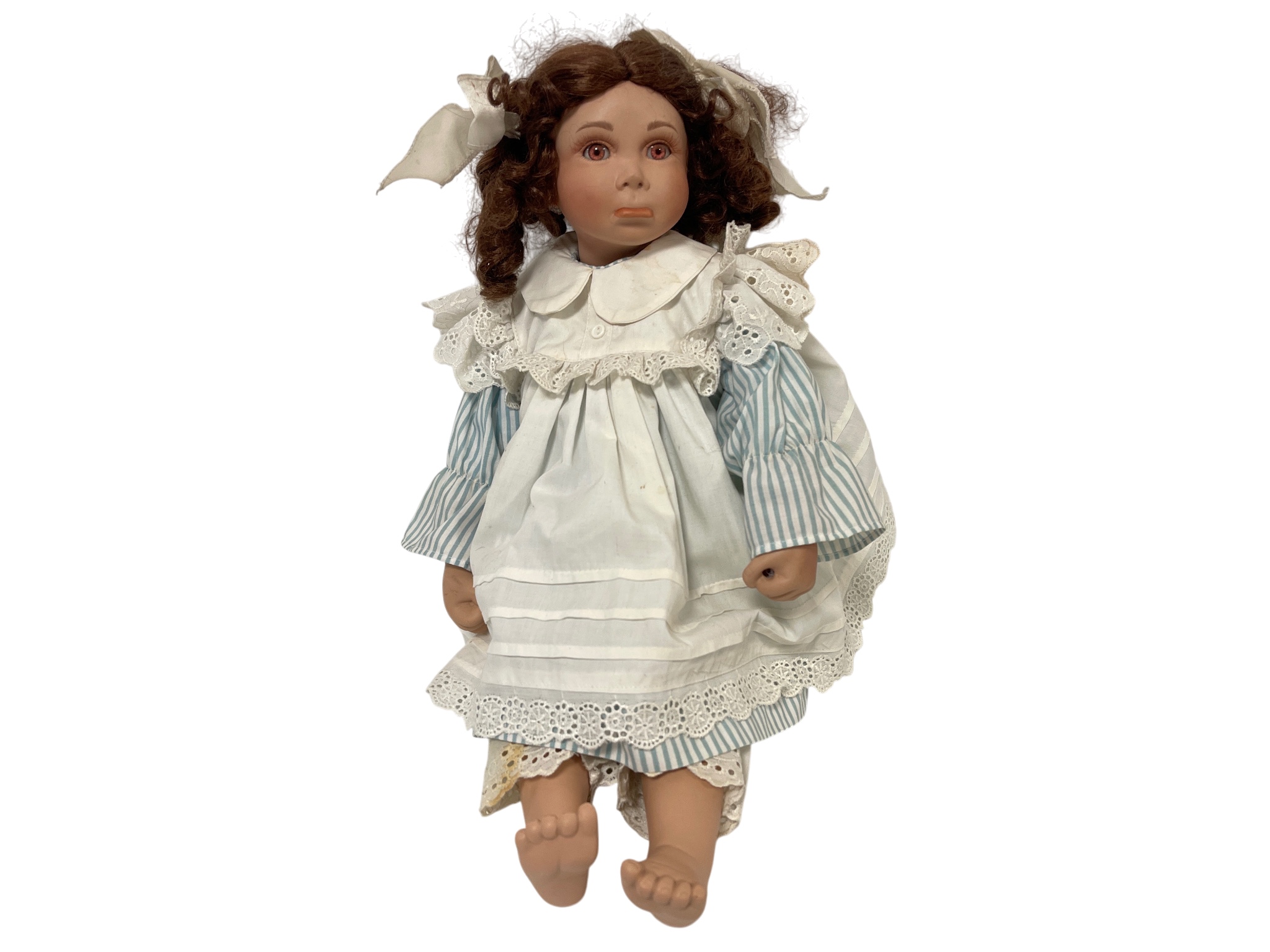 Künstlerpuppe Margot Nötzel Porzellan Puppe 44 cm. Zustand siehe Fotos