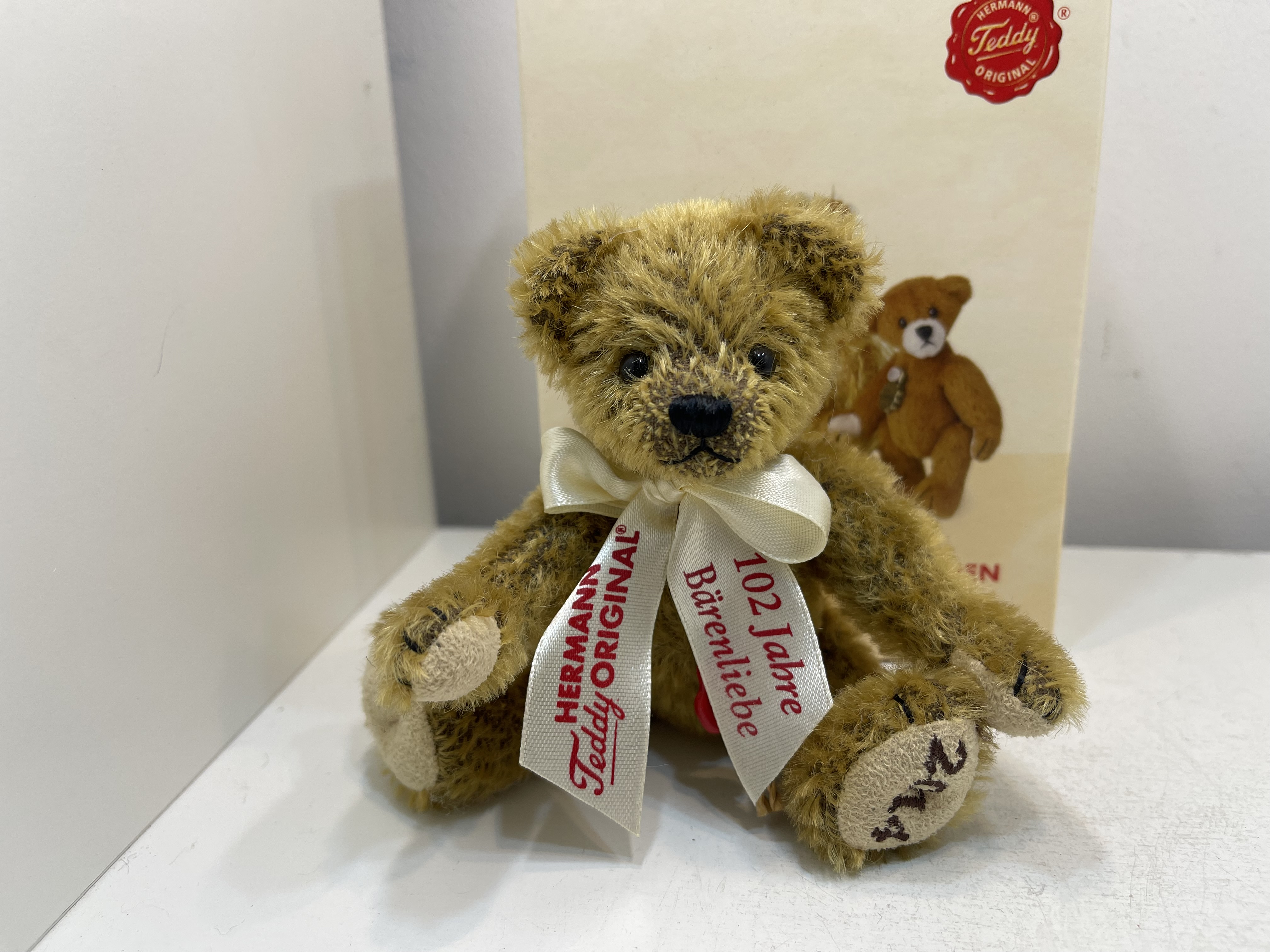 Hermann - Teddybär 15 cm + OVP. Top Zustand   