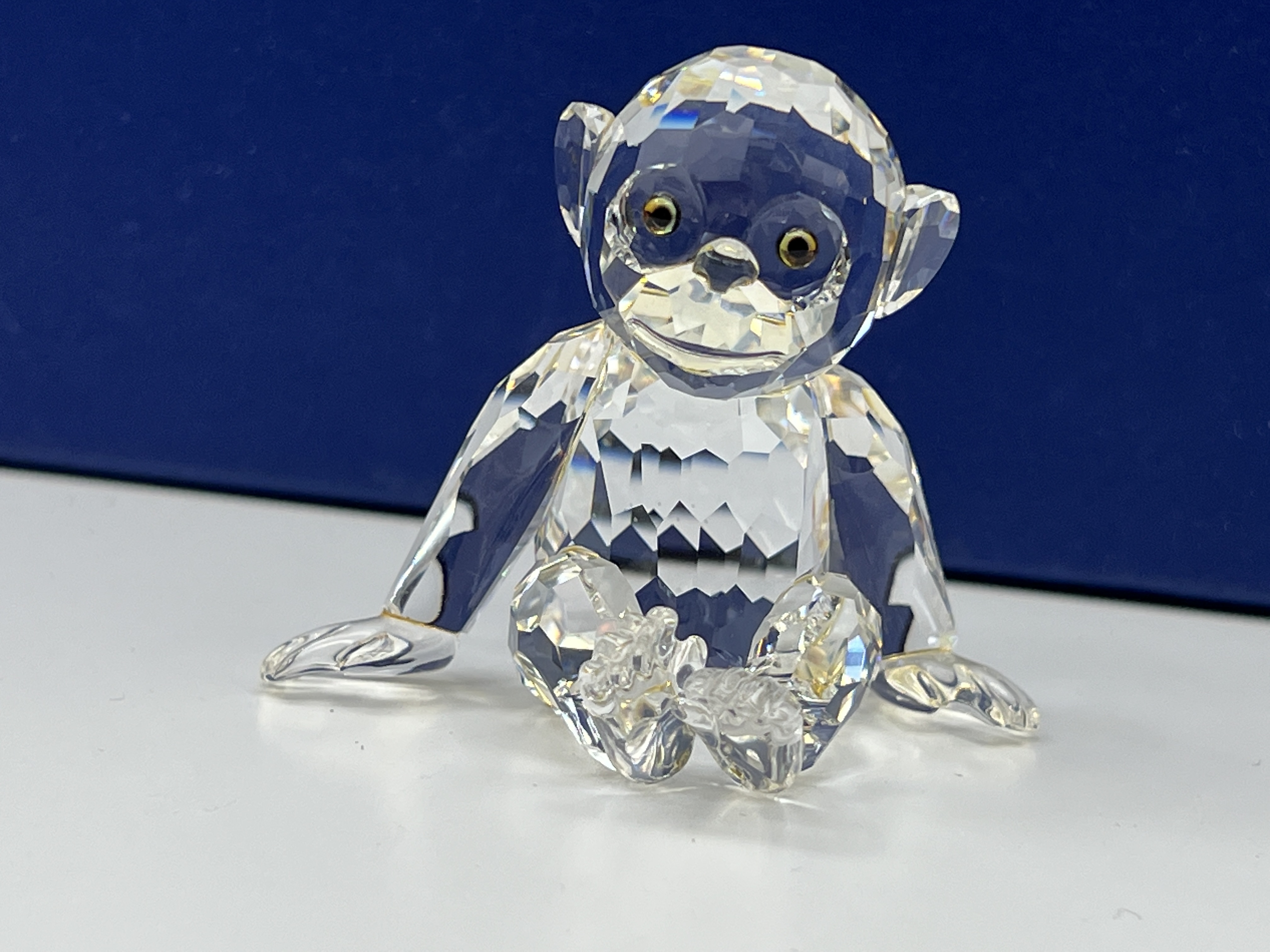 Swarovski Figur 221625 Affe Schimpanse 5,8 cm. - Top Zustand   