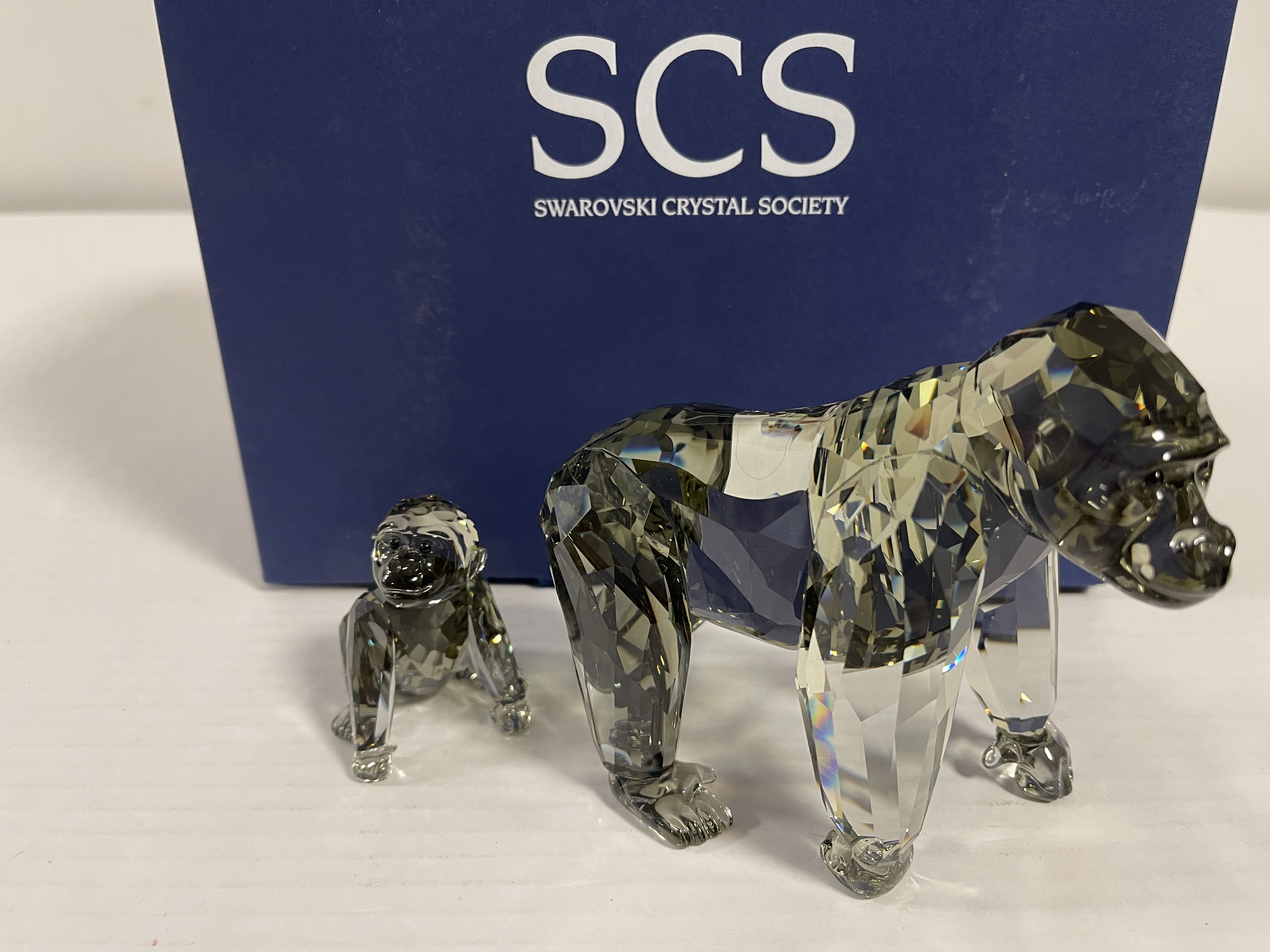  Swarovski Figur 952504 Jahresfiguren 2009 Gorillas Ovp Zertifikat. Top Zustand  