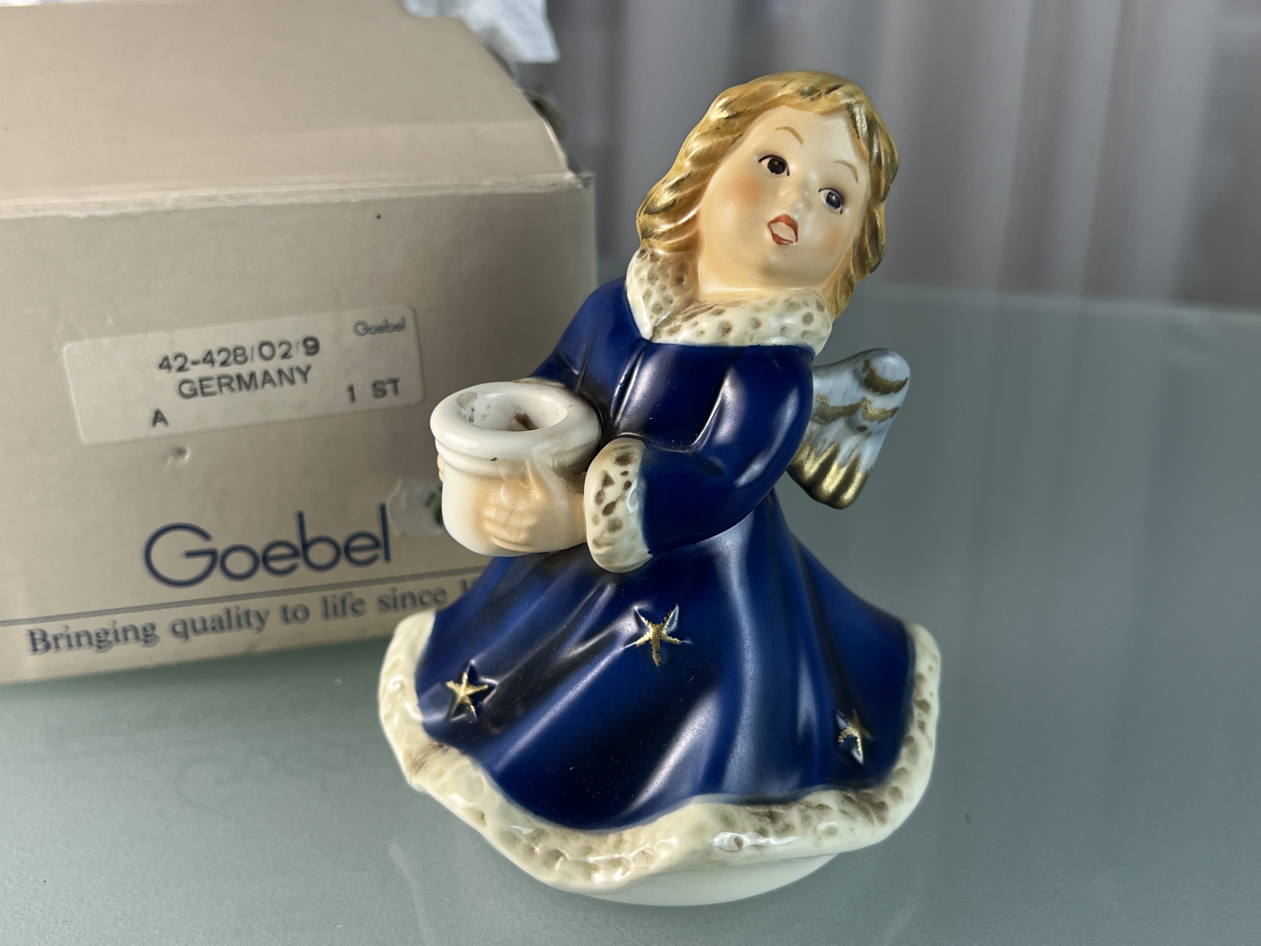 Goebel Figur Kerzenständer Engel 8 cm. 1 Wahl. Top Zustand 