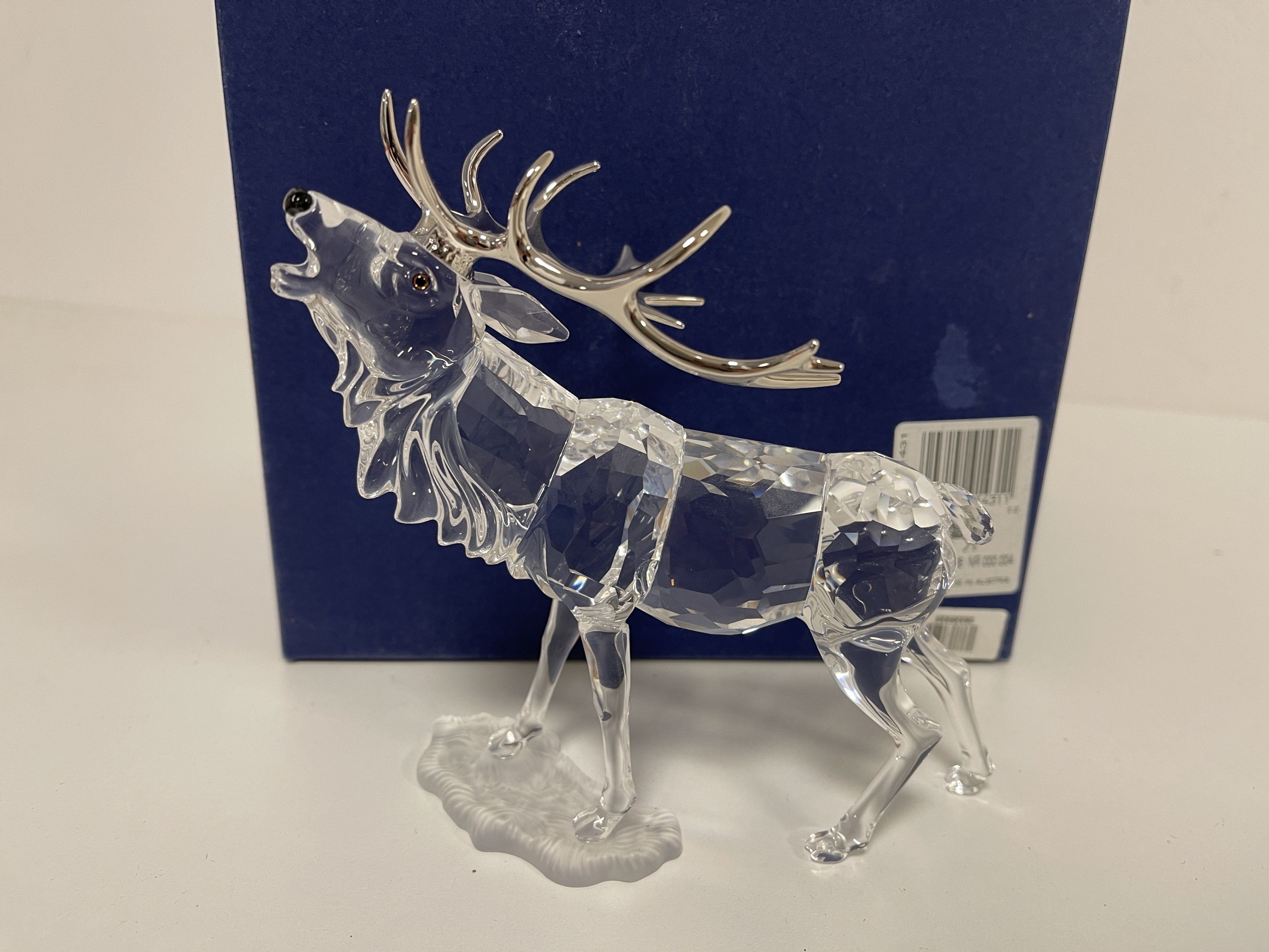 Swarovski Figur 291431 Hirsch 17,8 cm. - mit Ovp & Zertifikat. Top Zustand 