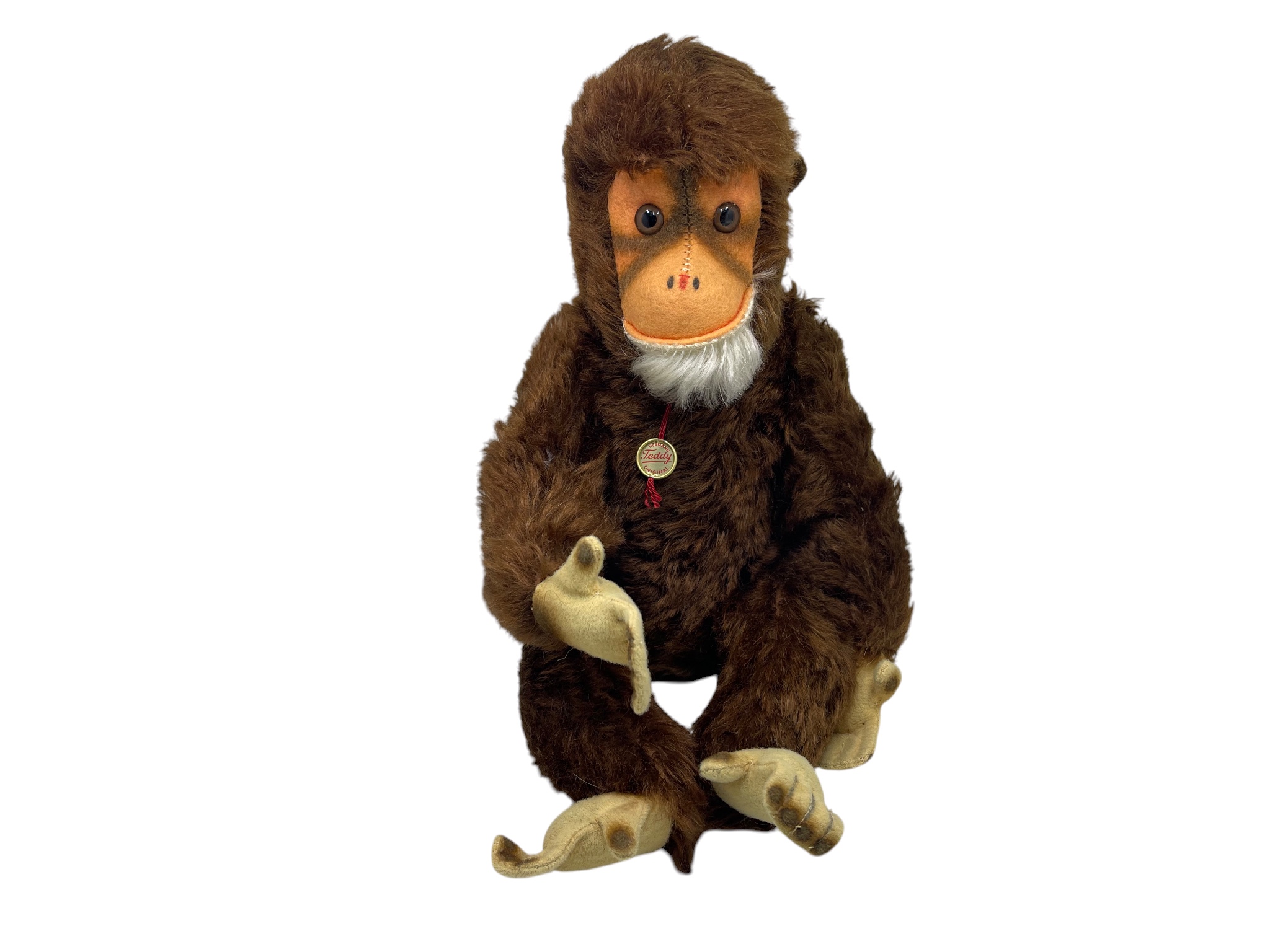 Hermann Stofftier Sammler Affe 34 cm Top Zustand  