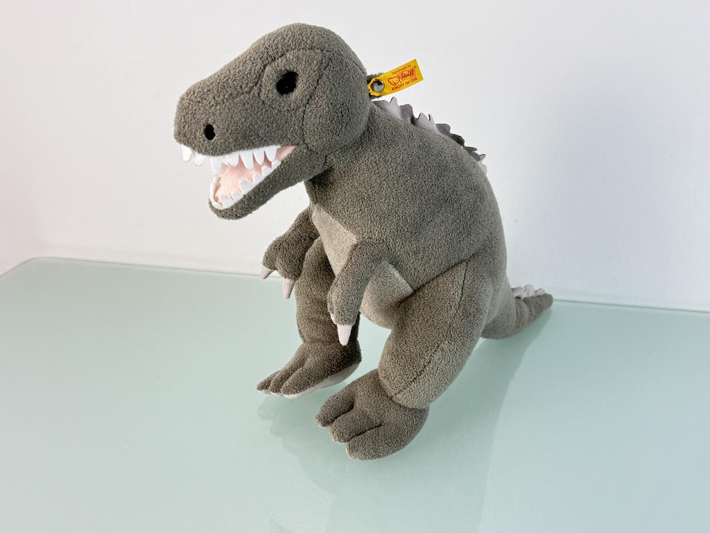 Steiff Tier 067136 Dino T-Rex 35 cm. Top Zustand   
