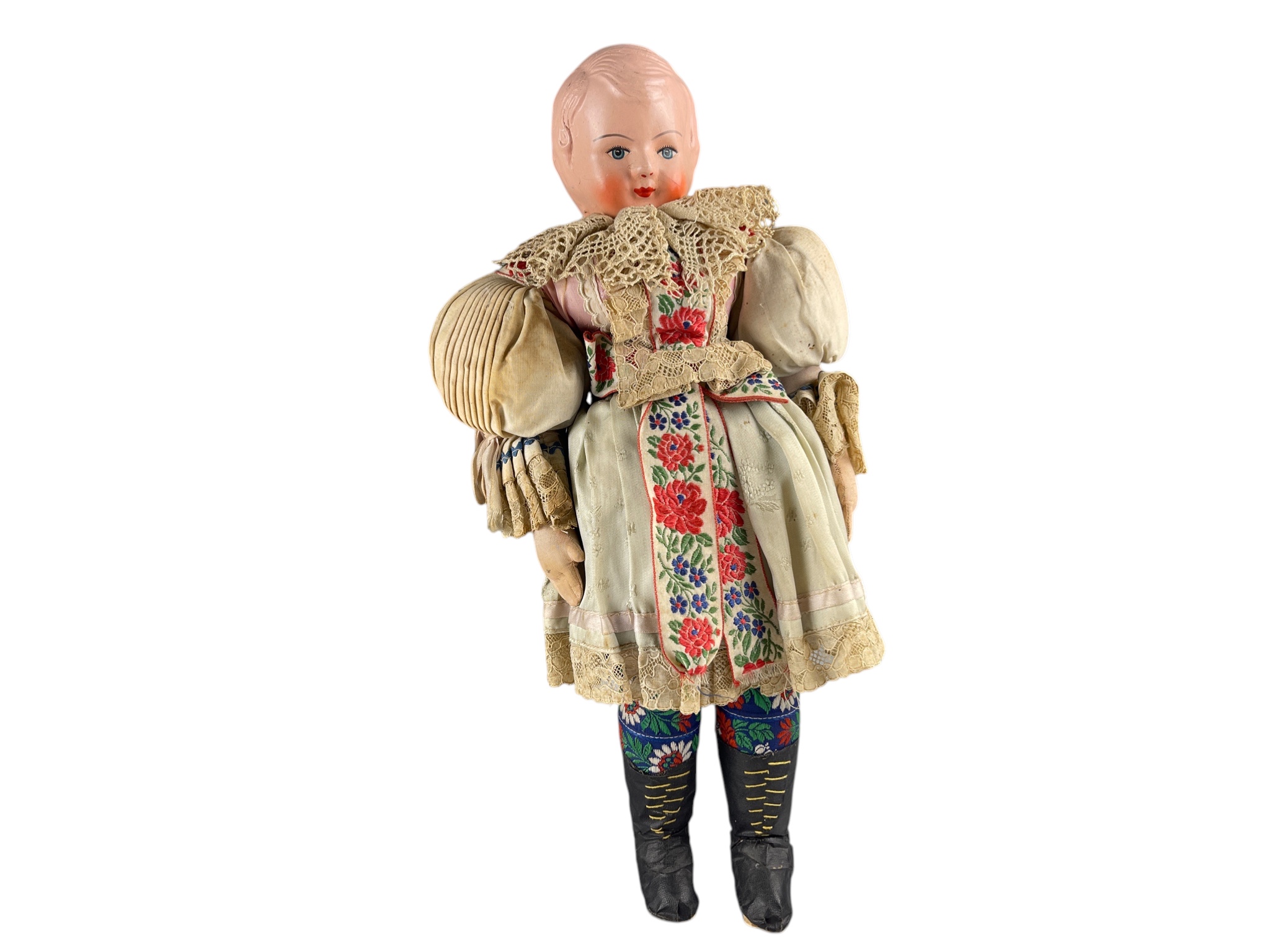 Künstlerpuppe alte Sammler Zelluloid Puppe 40 cm Zustand Siehe Fotos 