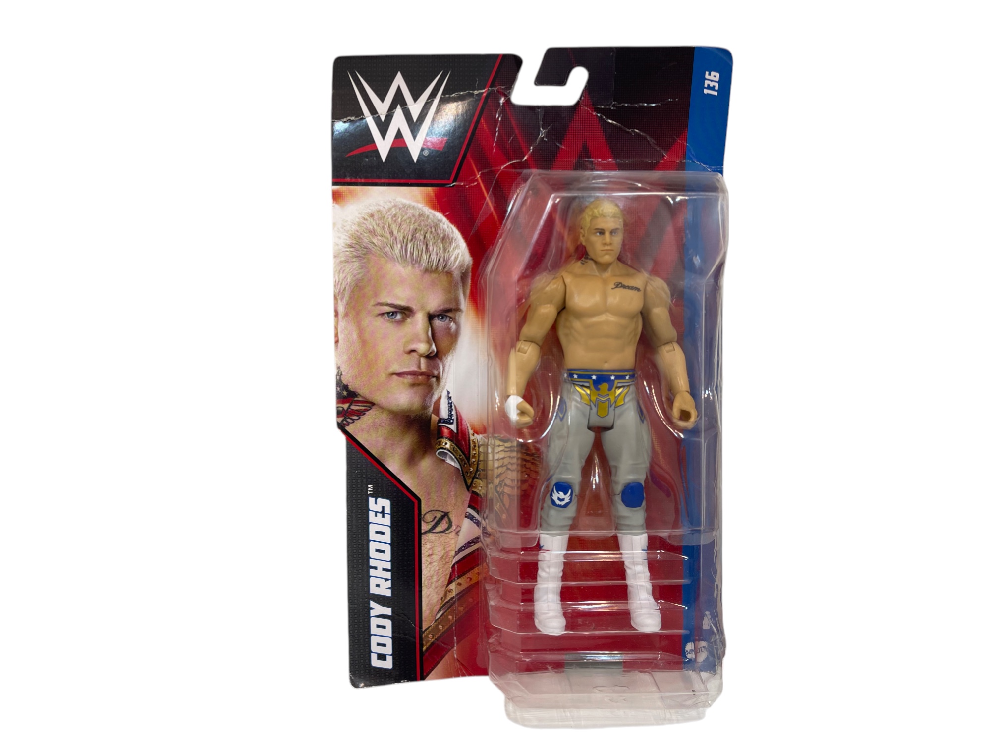 WWE Figur Cody Rhodes ca. 17 cm & OVP - Top Zustand    