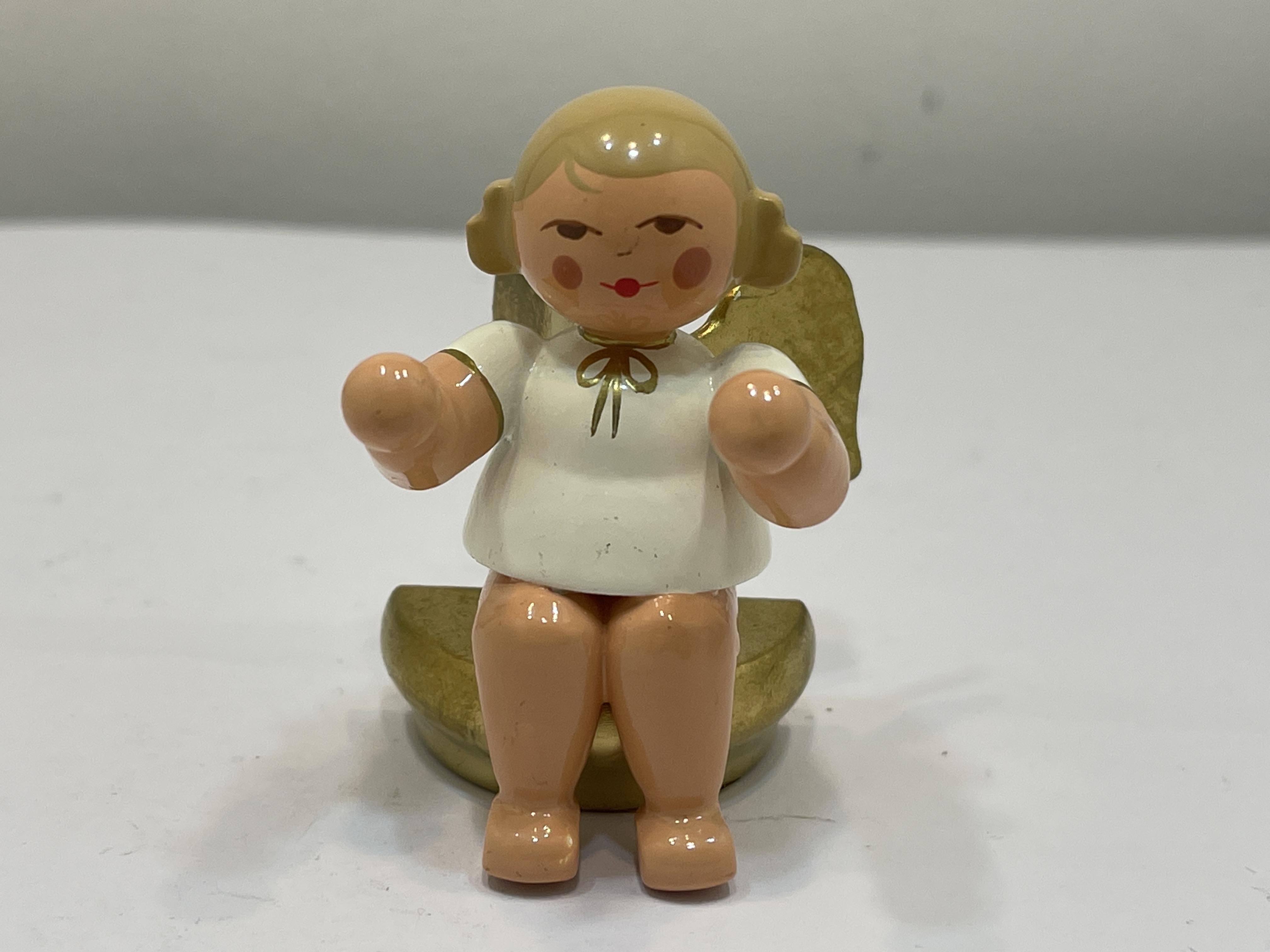 Erzgebirge Figur Christian Ulbricht Engel 6 cm. Top Zustand  