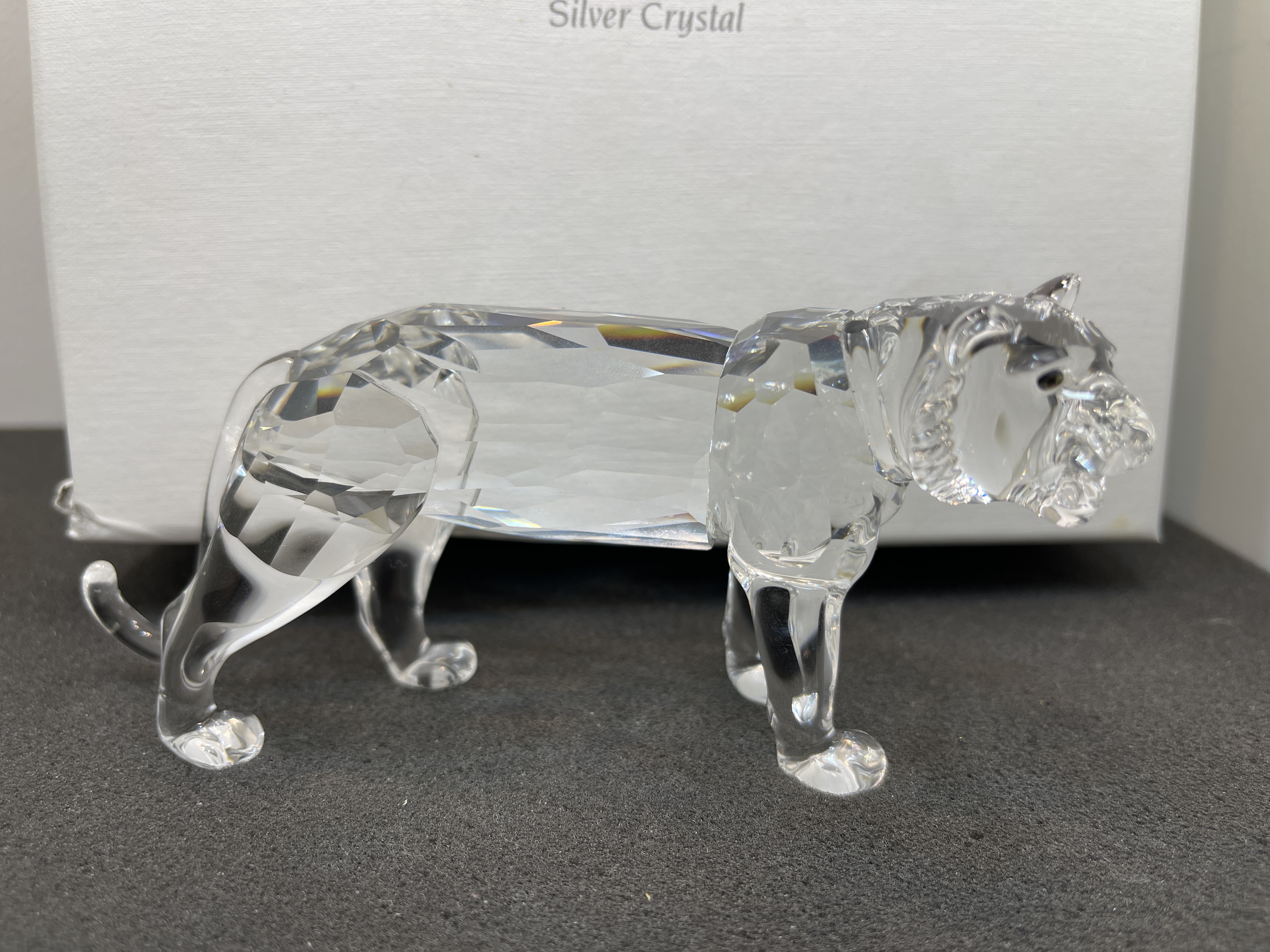 Swarovski Figur 220470 Tiger 13,5 cm. + Kiste Top Zustand  