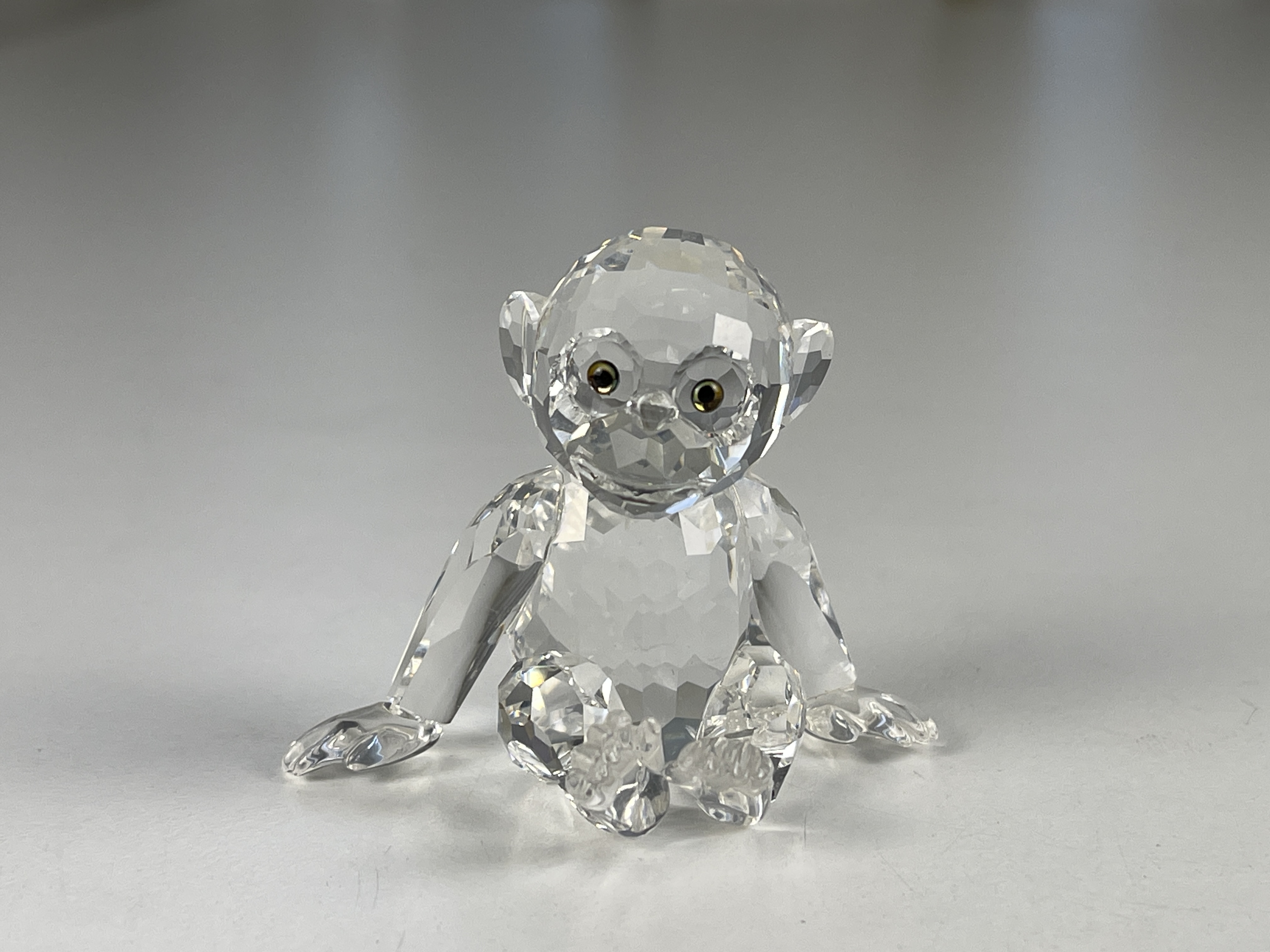 Swarovski Figur 221625 Affe Schimpanse 5,8 cm Top Zustand 