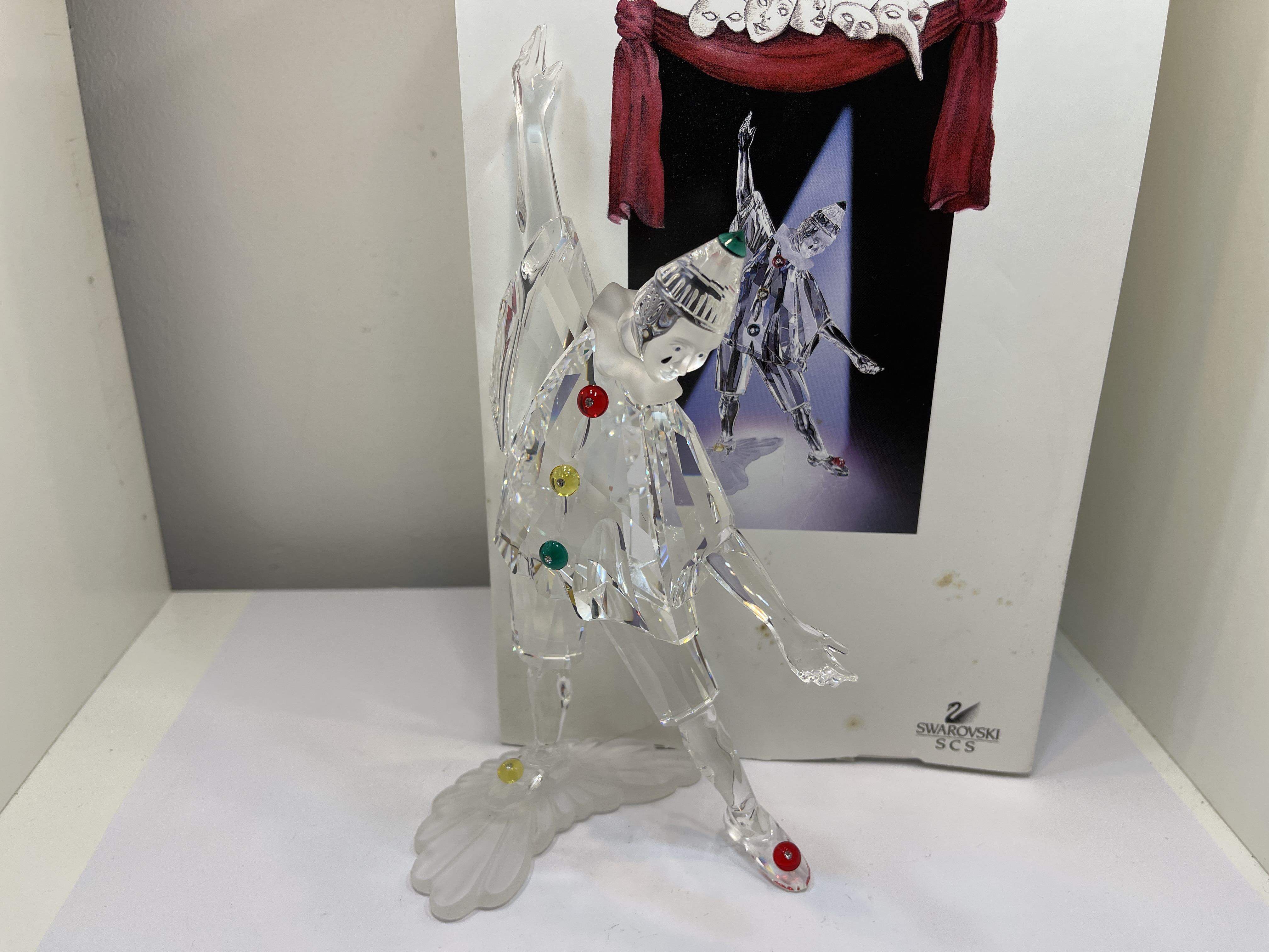 Swarovski Figur 230586 Pierrot 20 cm. Mit Ovp & Zertifikat. Top Zustand 