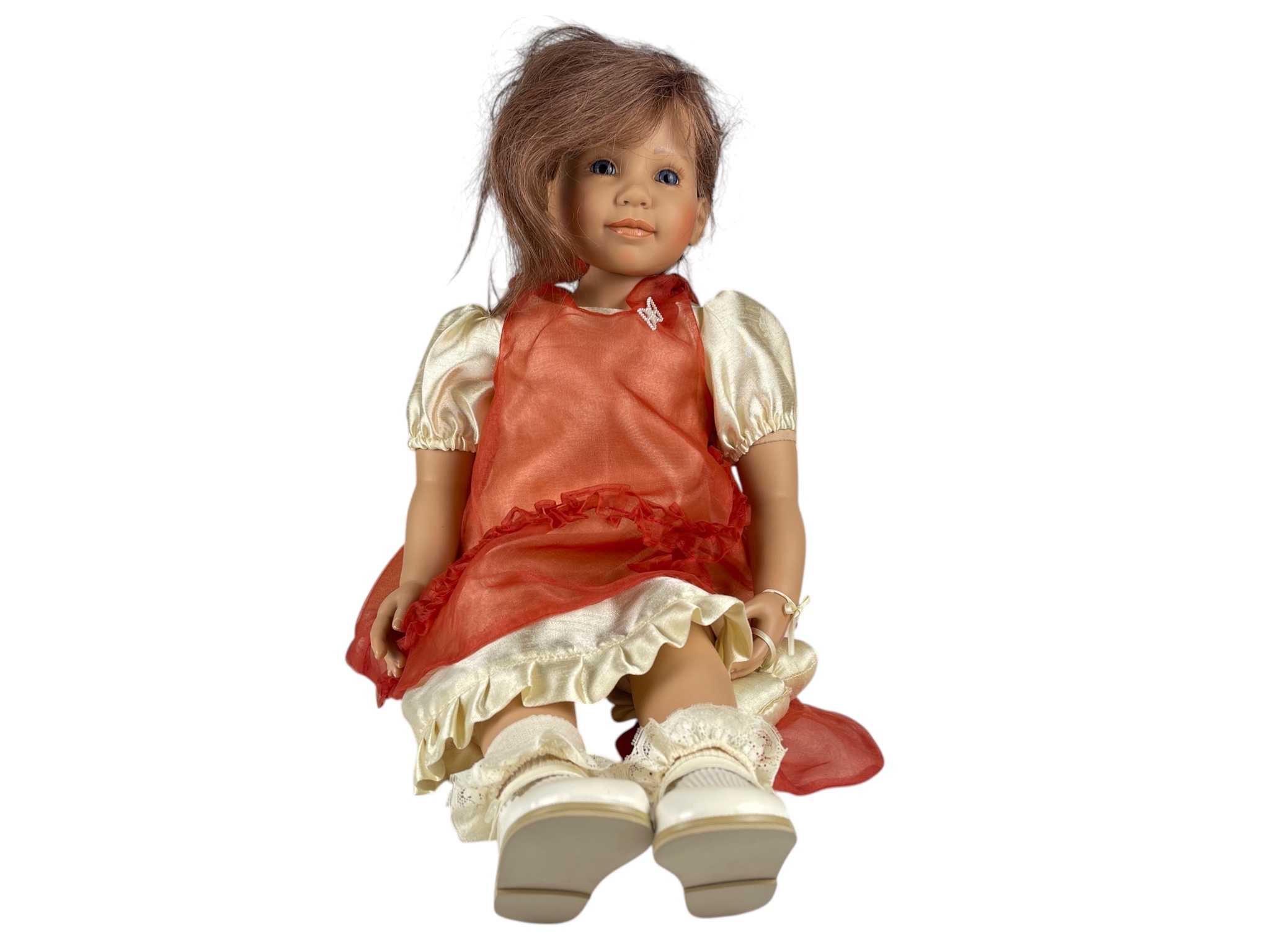 Brigitte Paetsch Schildkröt  Vinyl Künstlerpuppe Puppe 51 cm. Top Zustand