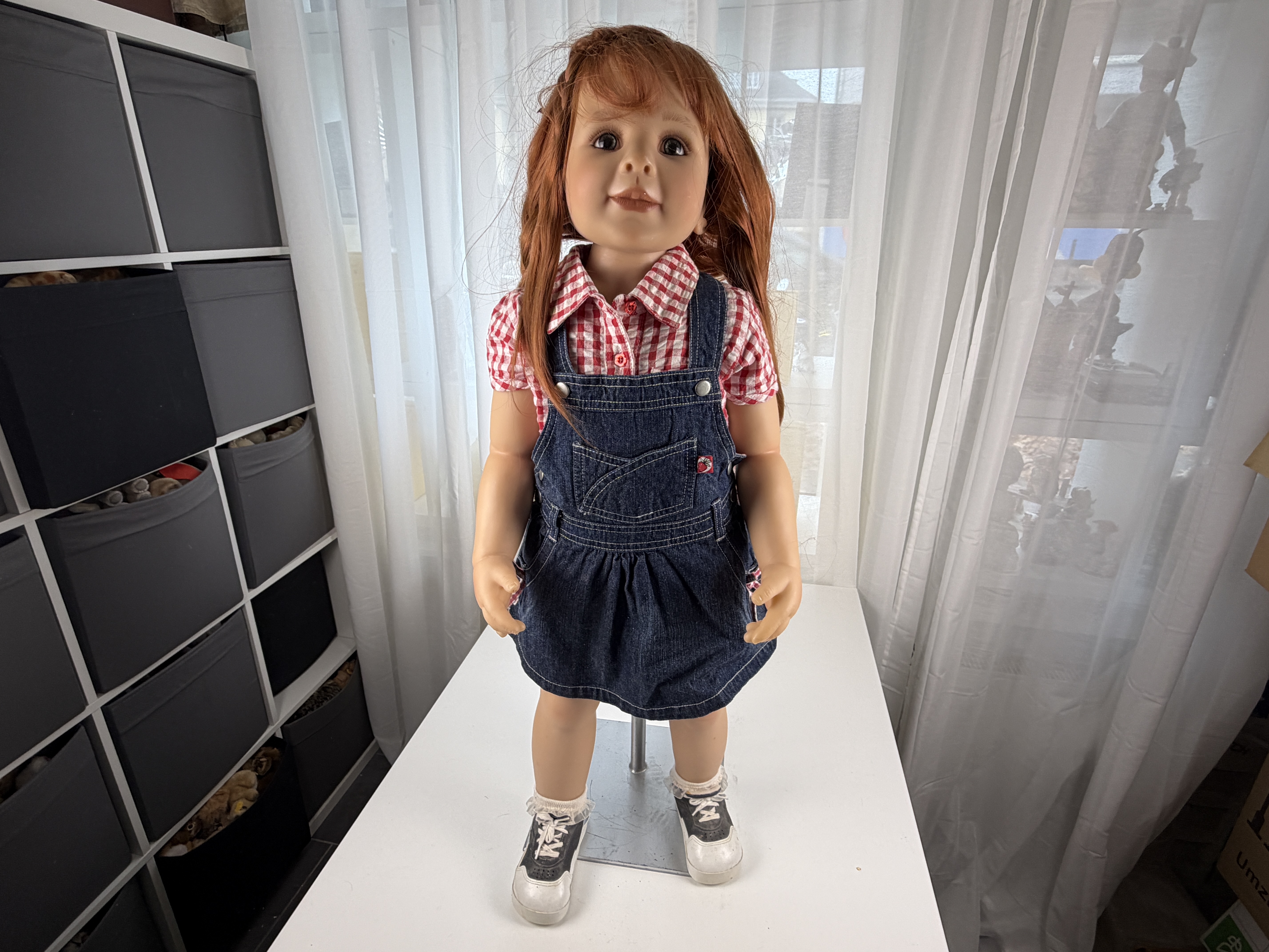 Künstlerpuppe Monika Peter Leicht Puppe Vinyl Puppe 90 cm. Top Zustand 