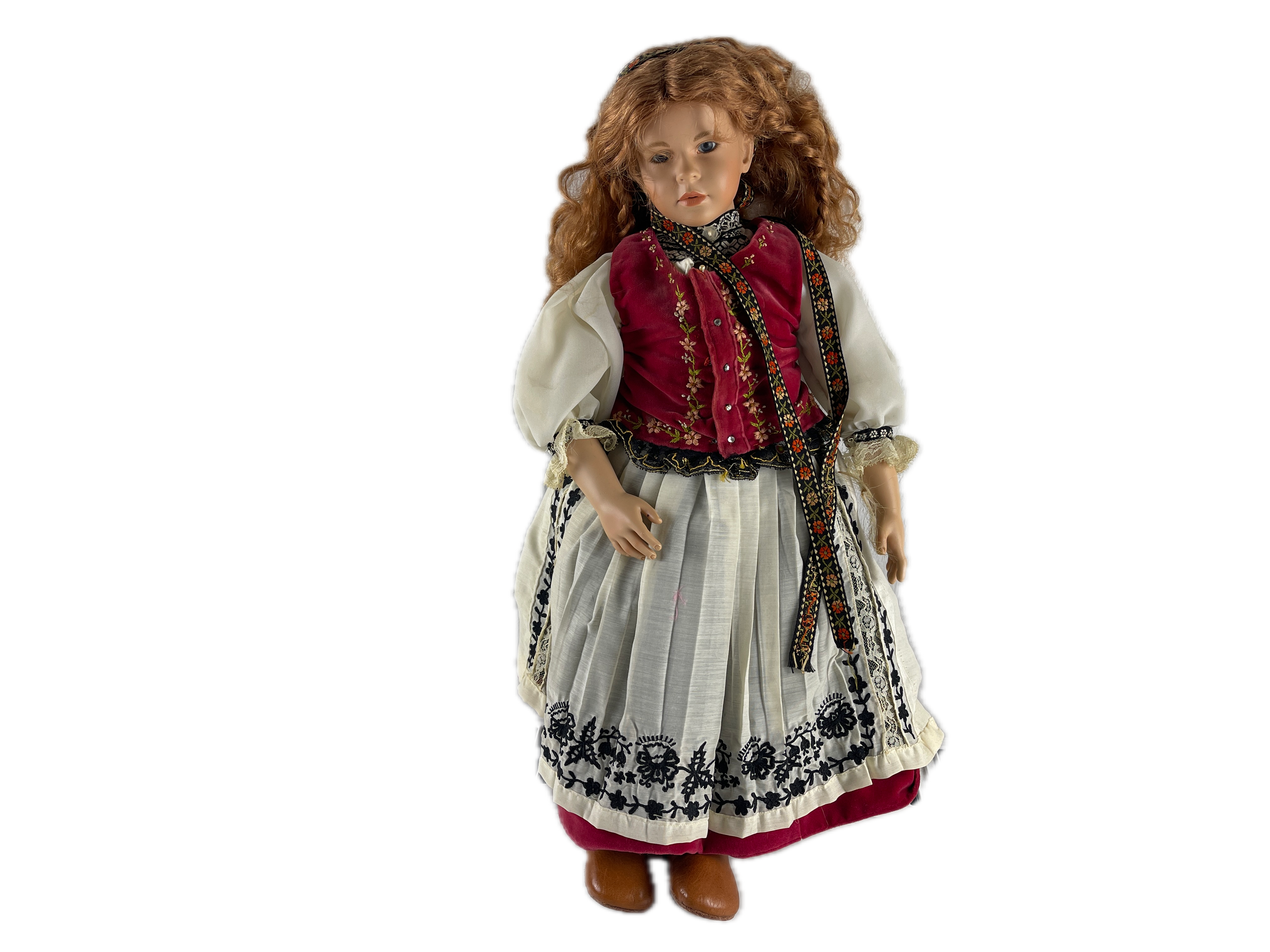 Vera Scholz Künstlerpuppe Porzellan Puppe 60 cm. Top Zustand 