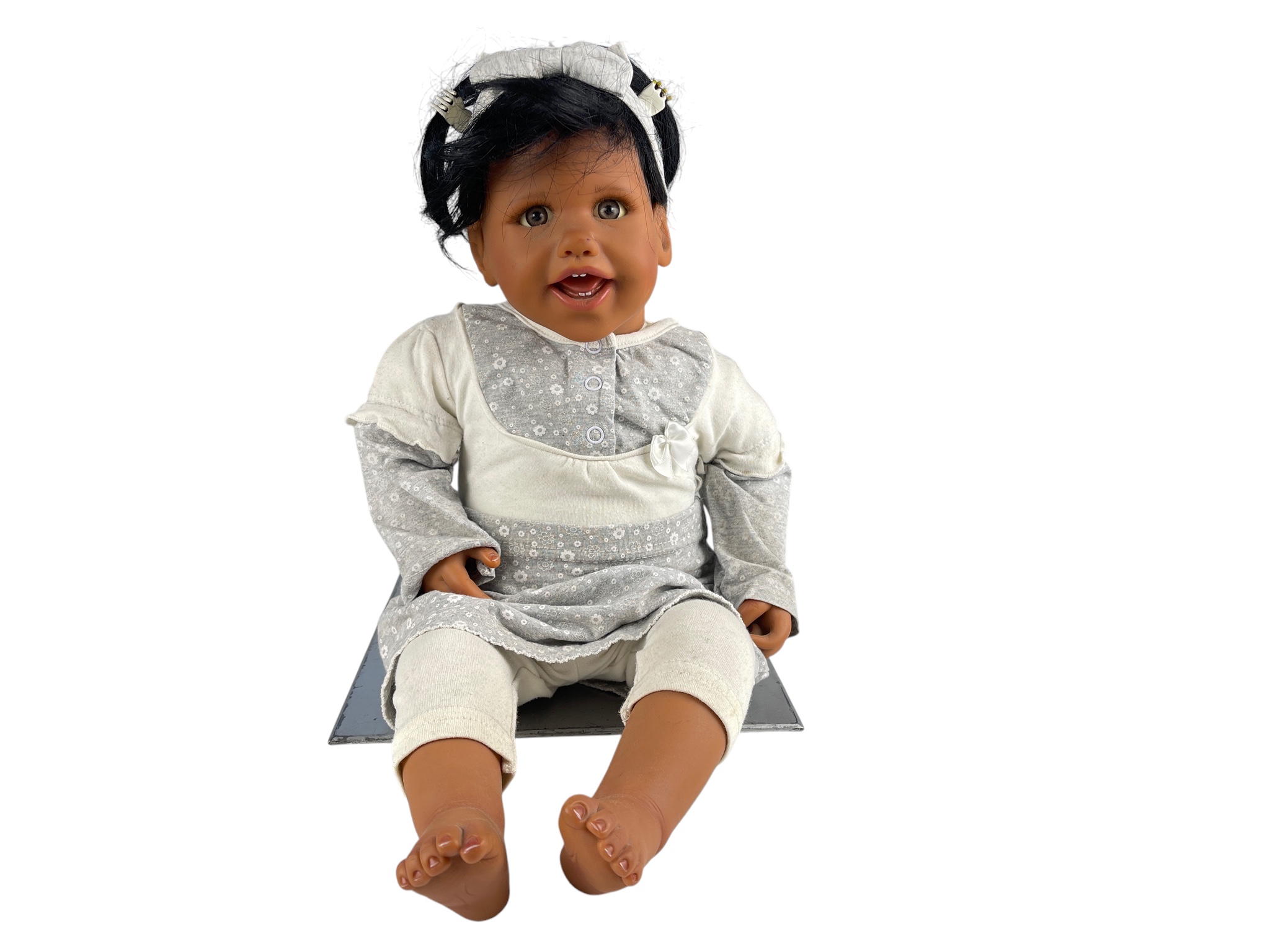 Jessica Sauer Vinyl Puppe 52 cm. Zustand siehe Fotos