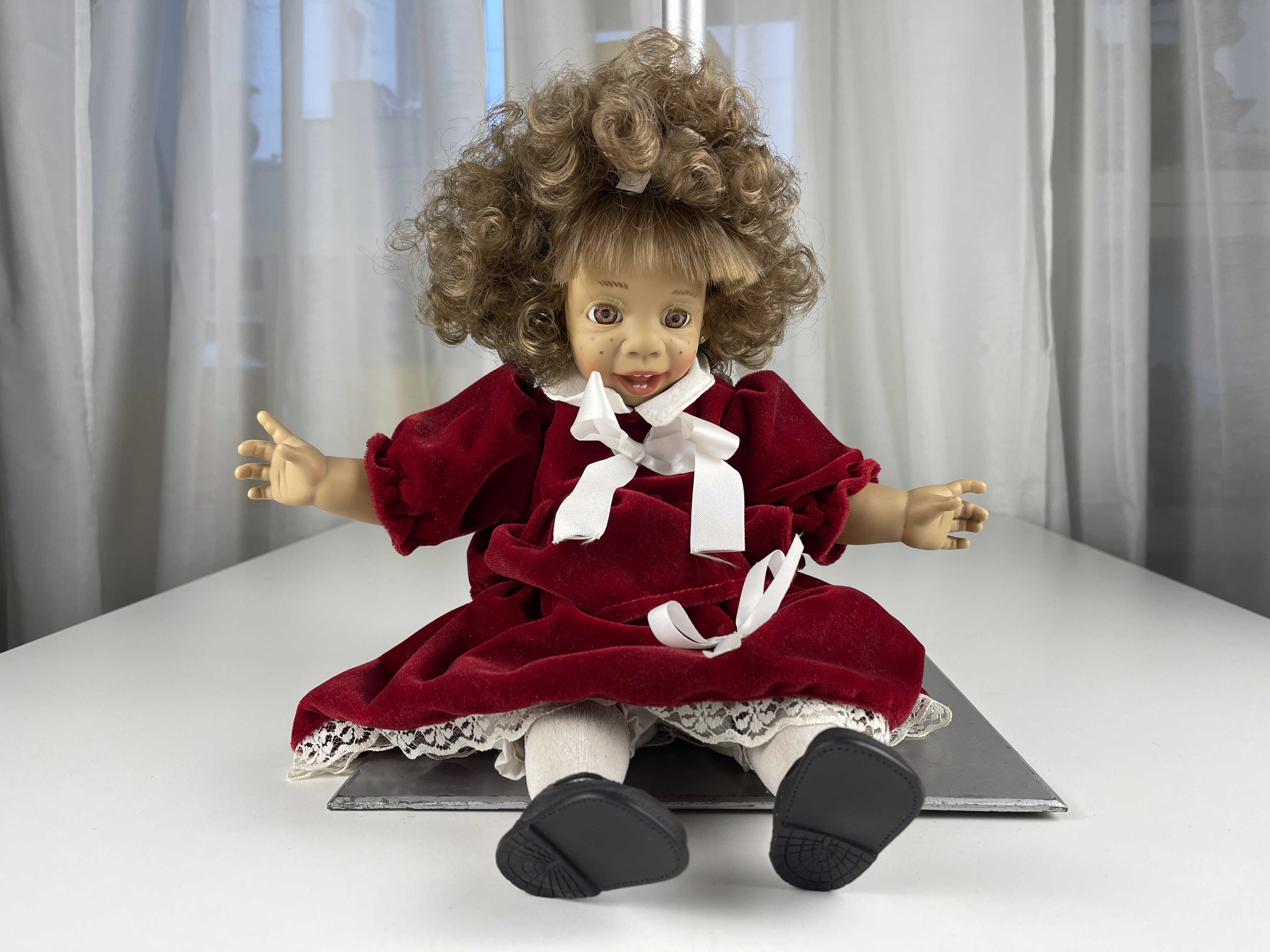  Sammler Puppe Vinyl Puppe 36 cm Top Zustand