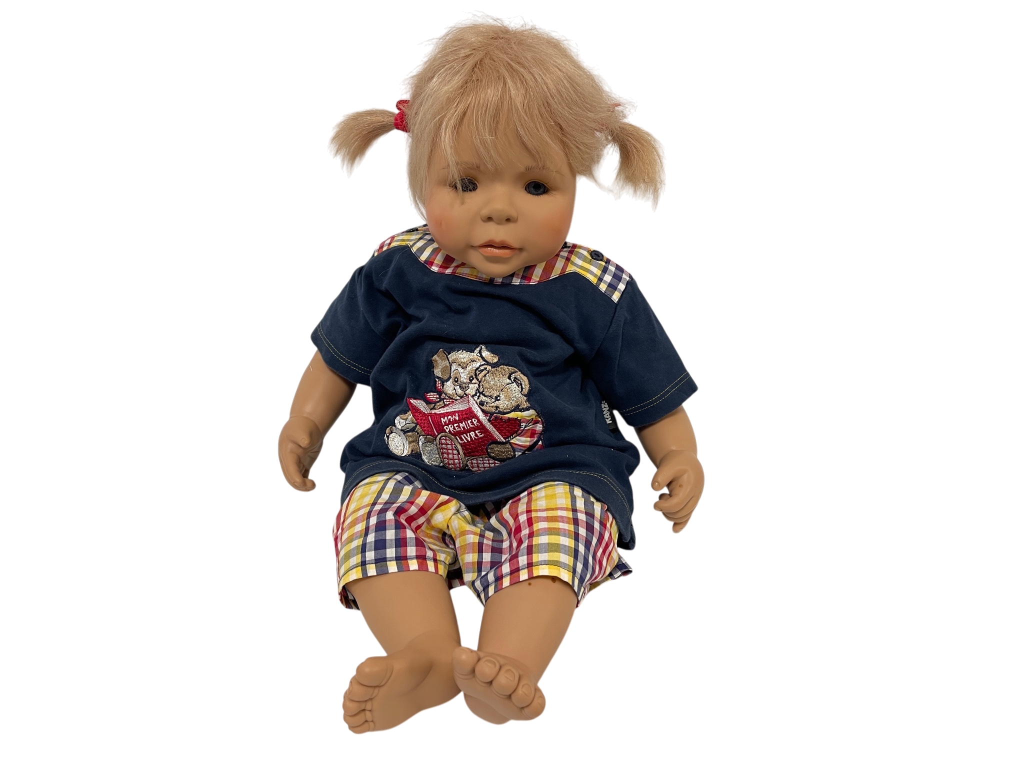 Schildkröt Künstlerpuppe Evelyn Leman Vinyl Puppe 60 cm. Zustand siehe Fotos