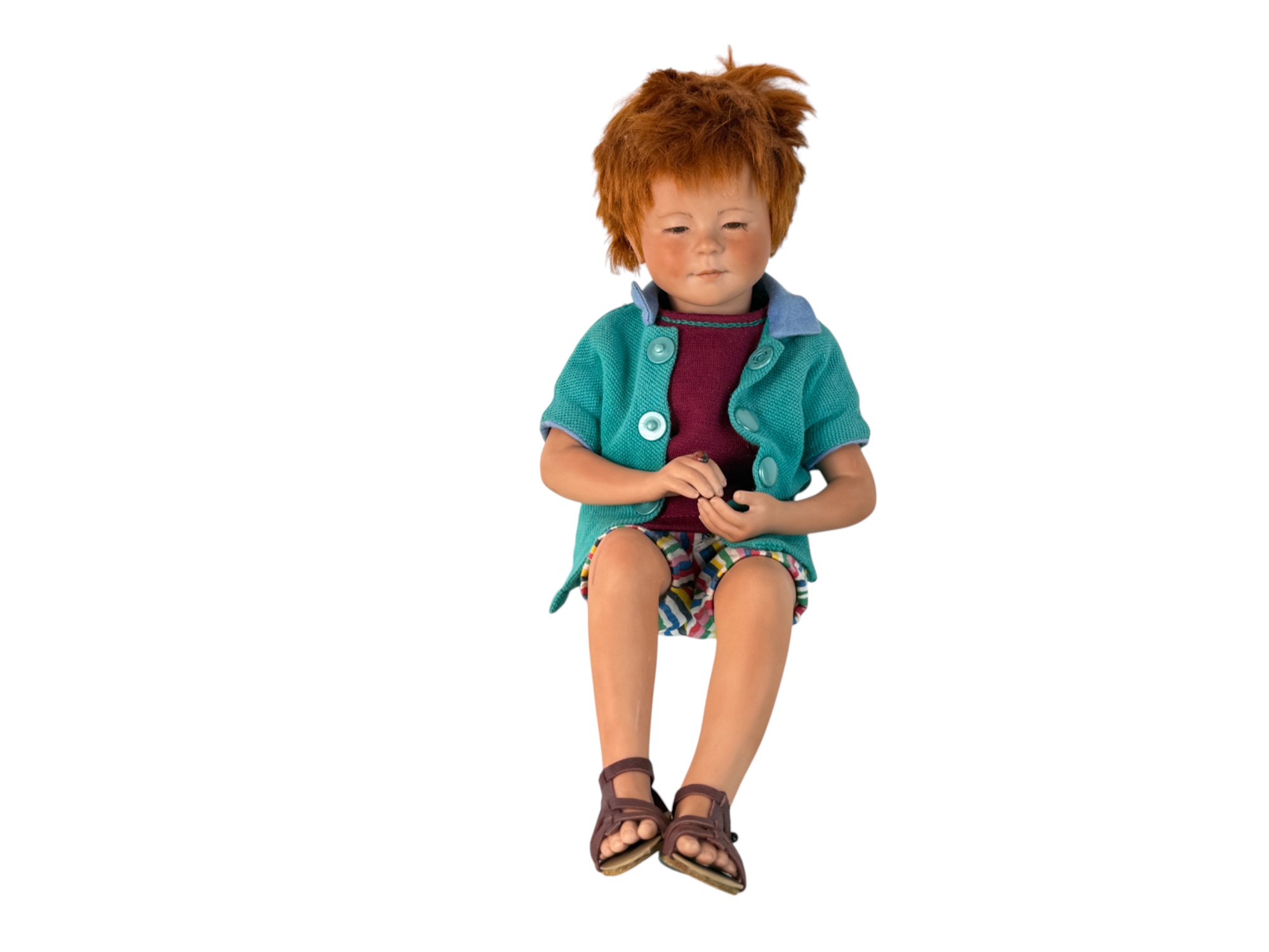 Sammler Künstlerpuppe Porzellan Puppe 36 cm. Top Zustand