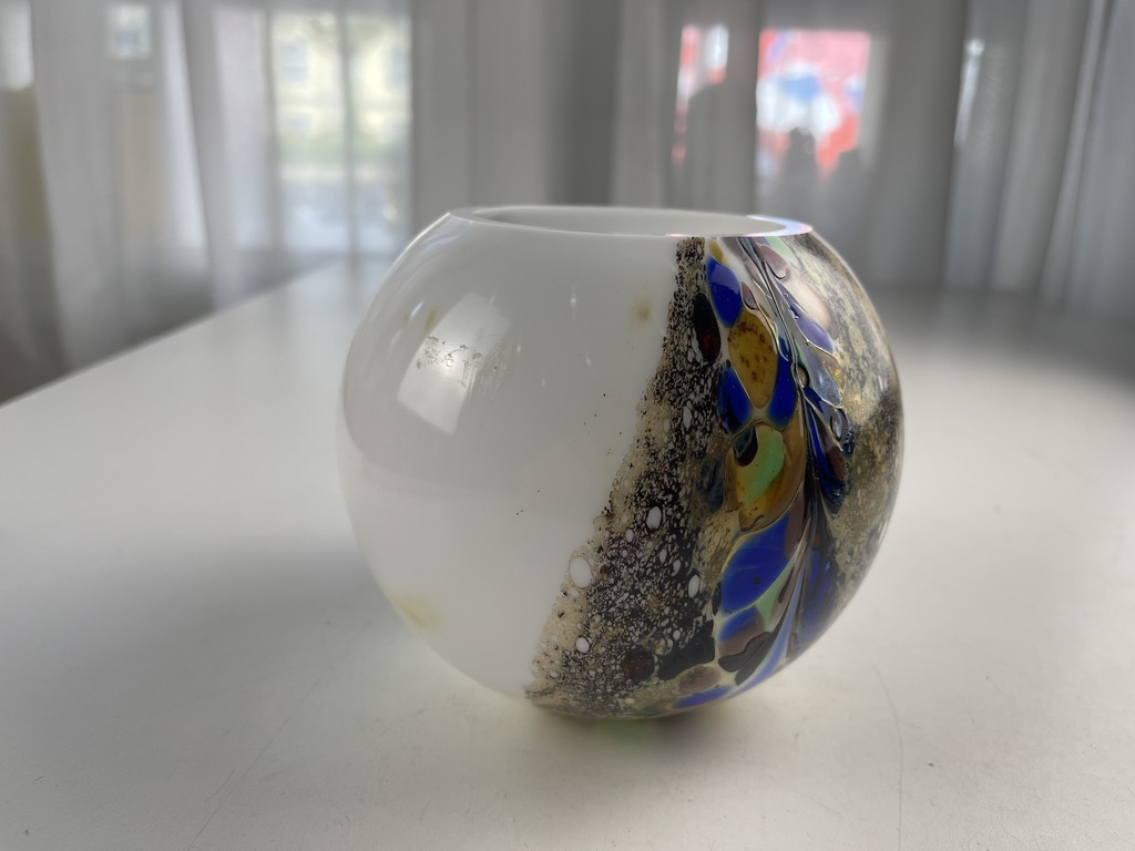 Sammler Vase Glas 11 cm Guter Zustand 