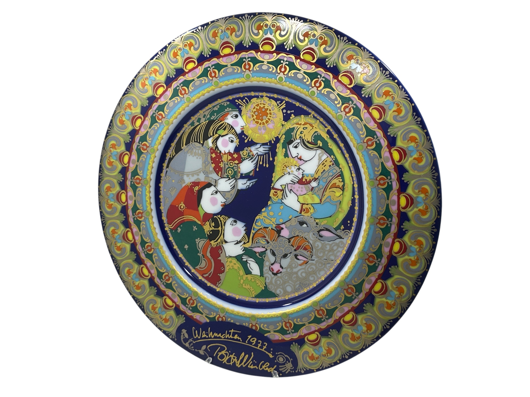 Rosenthal Porzellan Weihnachtsteller 1977 Ø: 28,7 cm. Top Zustand