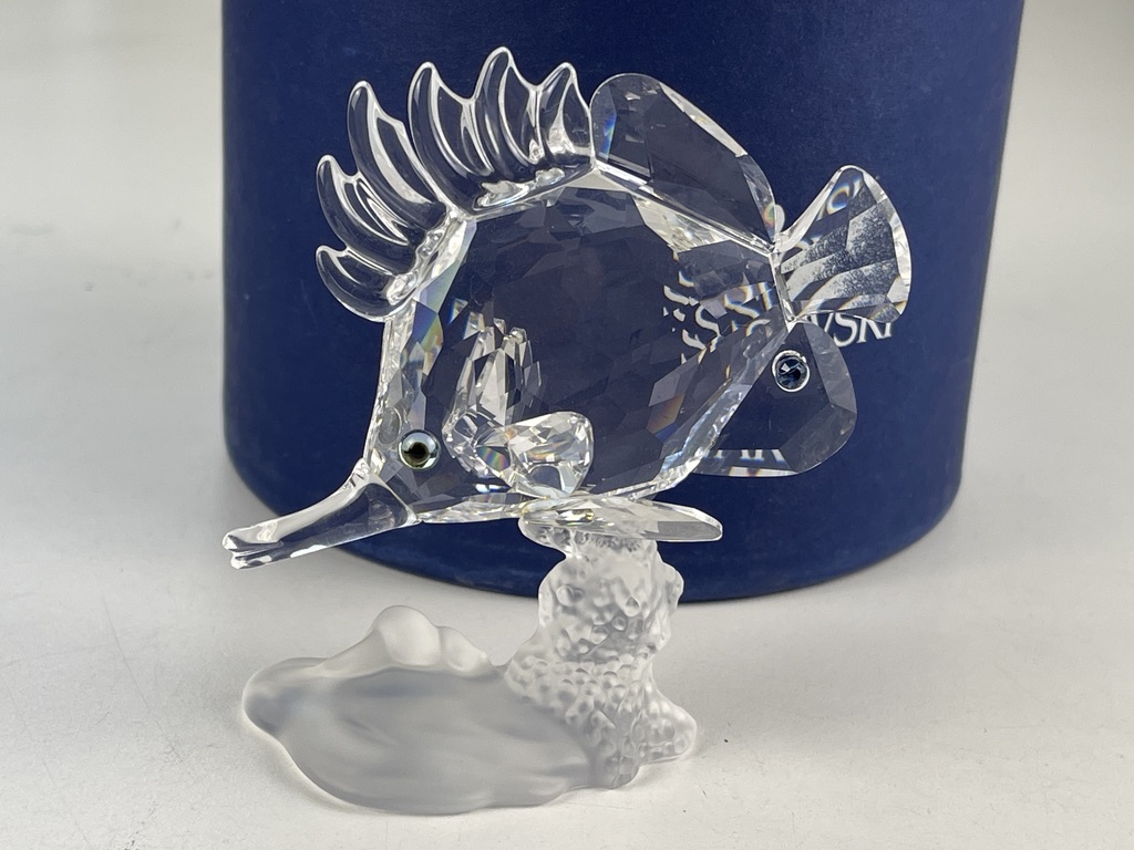 Swarovski Figur 666567 Pinzettenfisch 9 cm. Ovp & Zertifikat - Top Zustand  