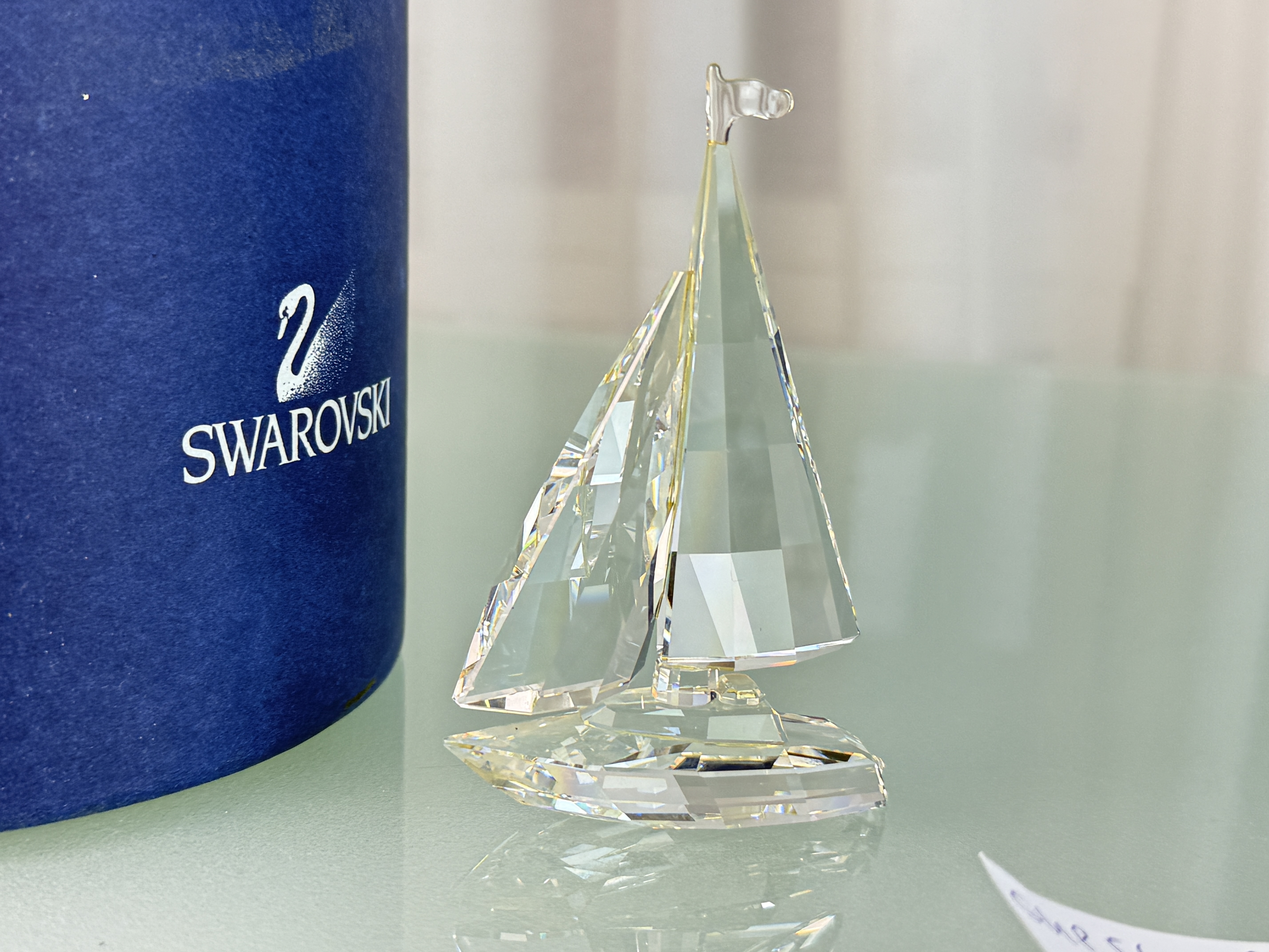 Swarovski Figur Kristall 183269 Segelboot 10 cm. Ovp & Zertifikat. Top Zustand