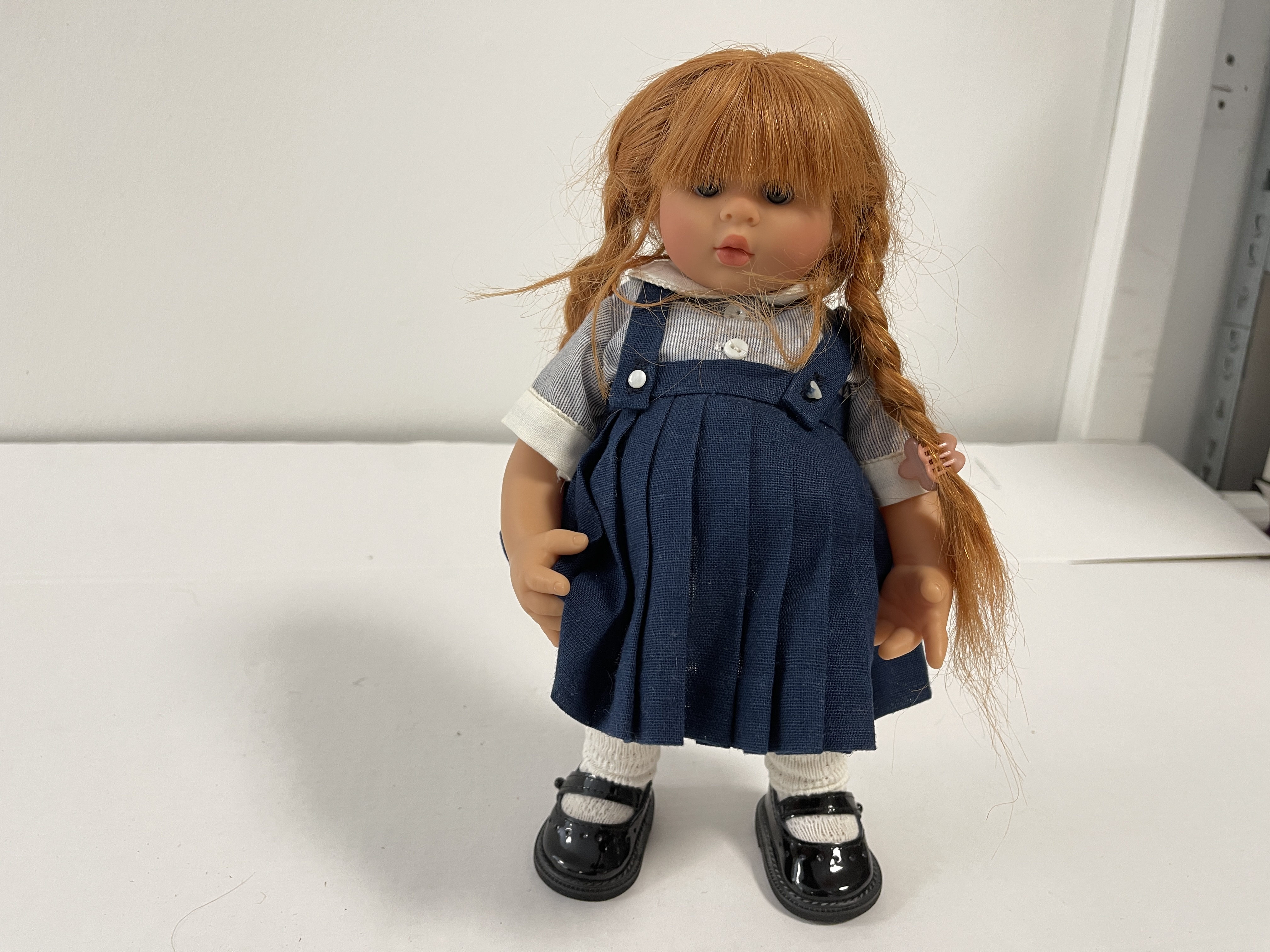 Künstlerpuppe Rosemarie Anna Müller Vinyl Puppe Julchen 30 cm. Top Zustand