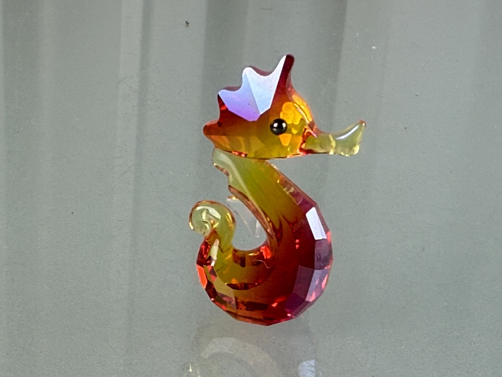Swarovski Figur 1121757 Seepferdchen Gina 4 cm Top Zustand    