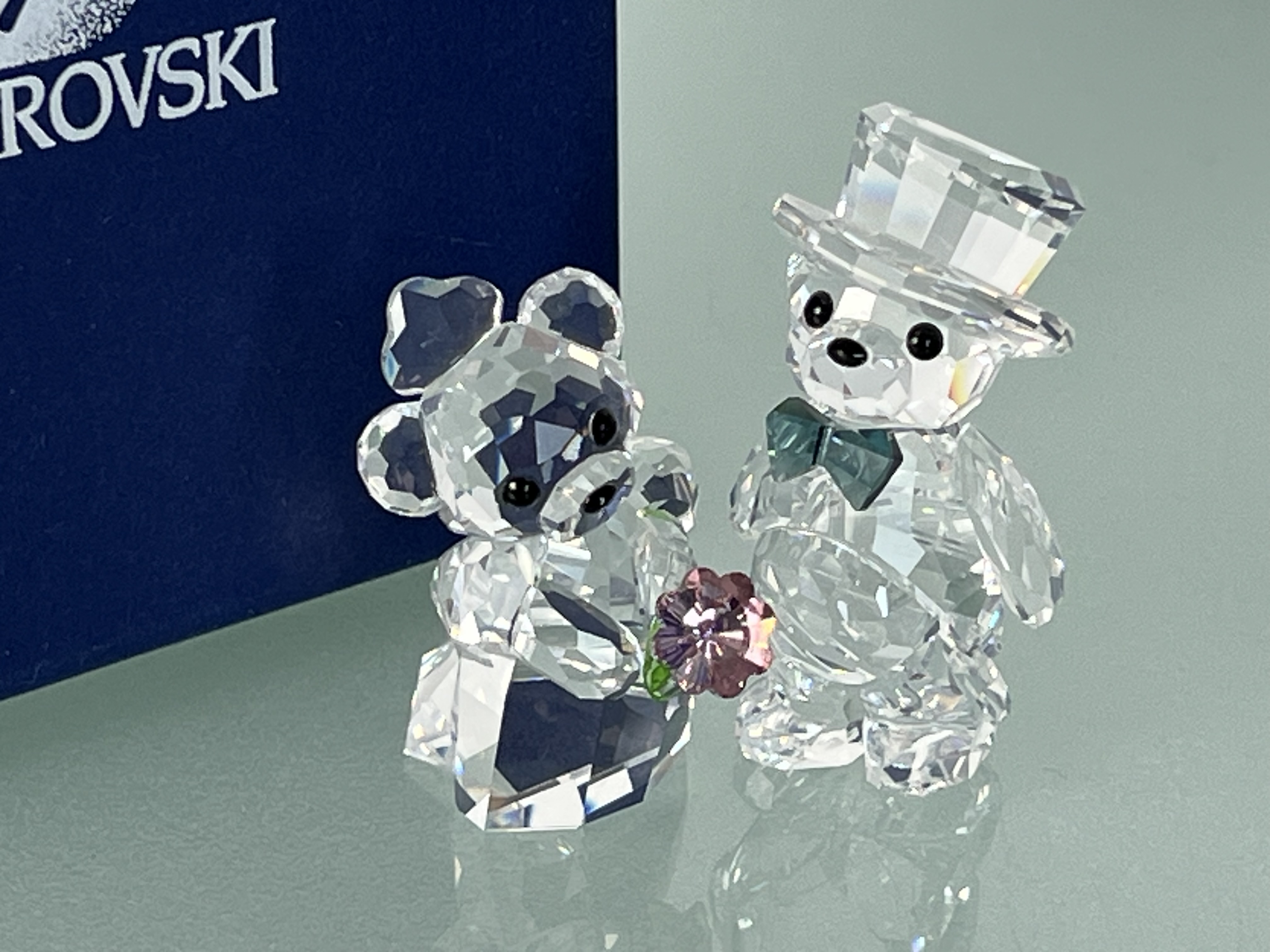 Swarovski Figur 5723650 Kris Bär Du & Ich 4cm & 5,2cm. Ink. Kiste & Zertifikat. Top Zustand