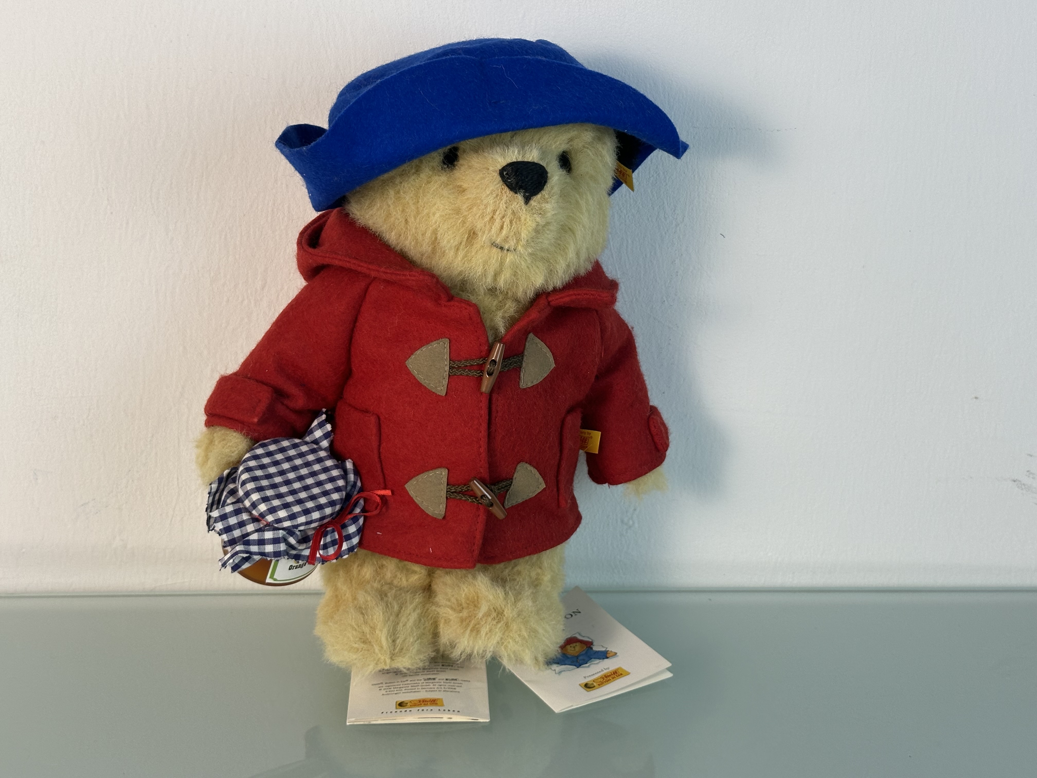 Steiff Tier Teddy Bär 354700 "Paddington Bear" 25 cm. Top Zustand