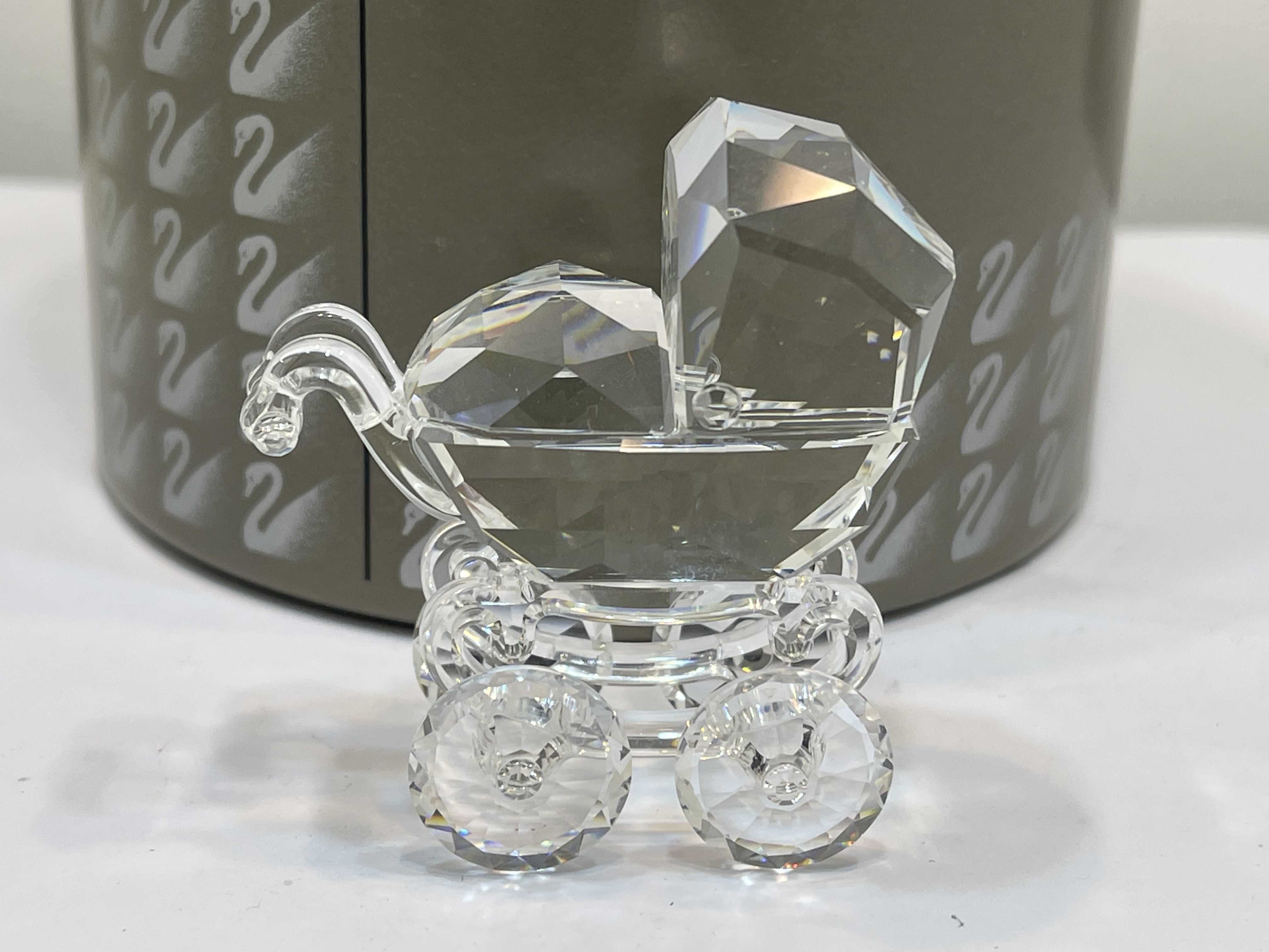 Swarovski Figur 199197 Kinderwagen 5,5 cm. Ovp + Zertifikat - Top Zustand